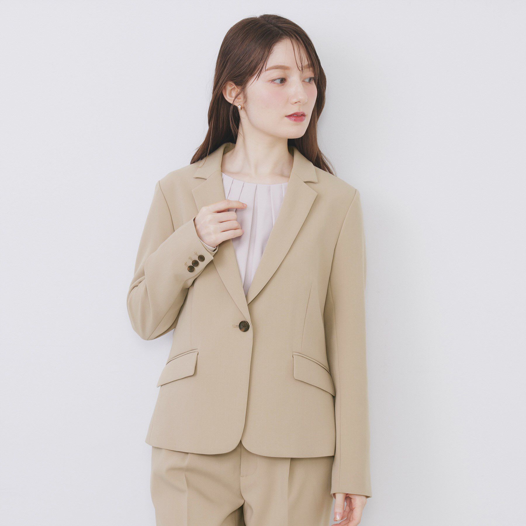 index「ストレッチテーラードジャケット/セットアップ対応【洗える/防シワ】」|テーラードジャケット|