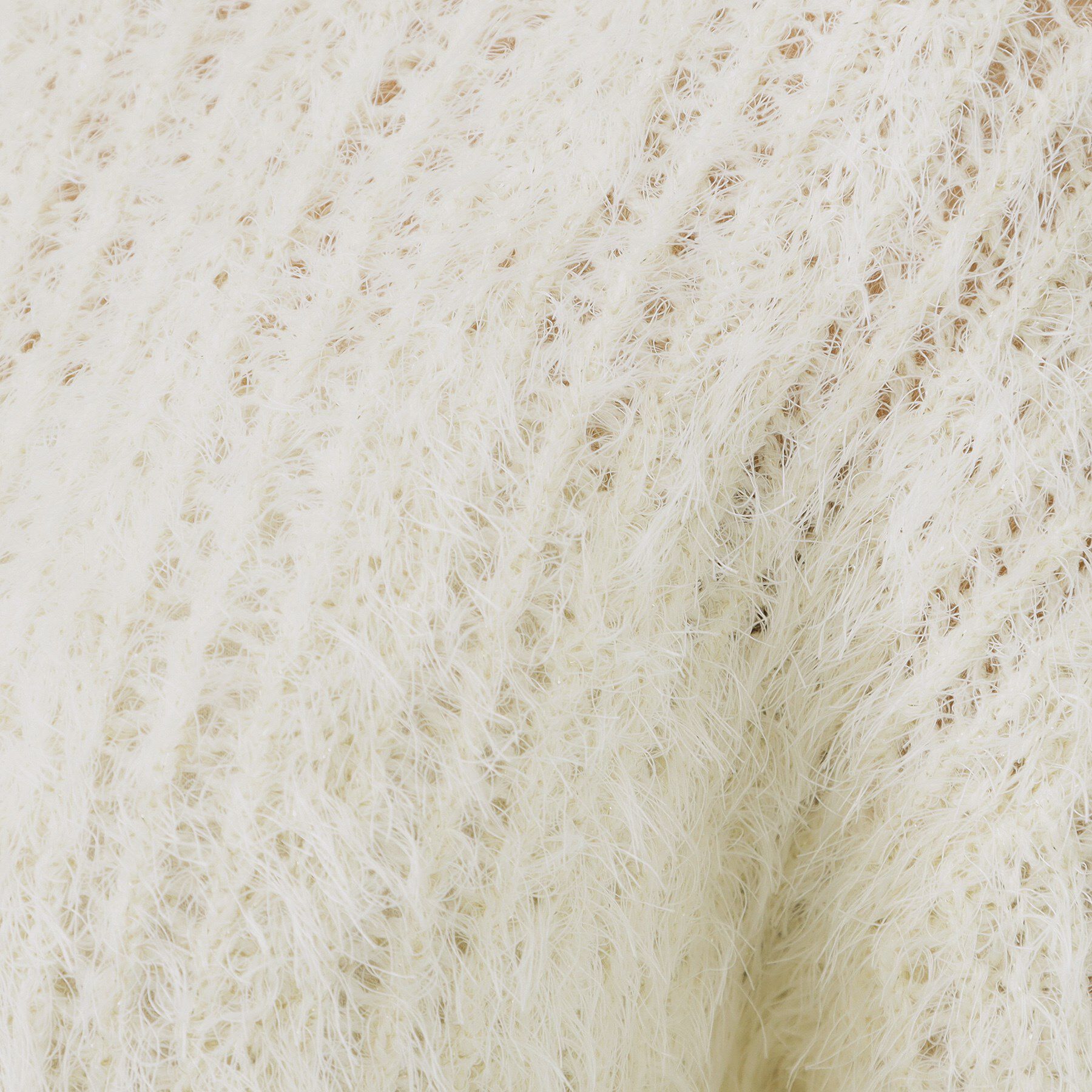 index「透かし編みショートフェザーニット【洗濯機OK】」|ニット・セーター|