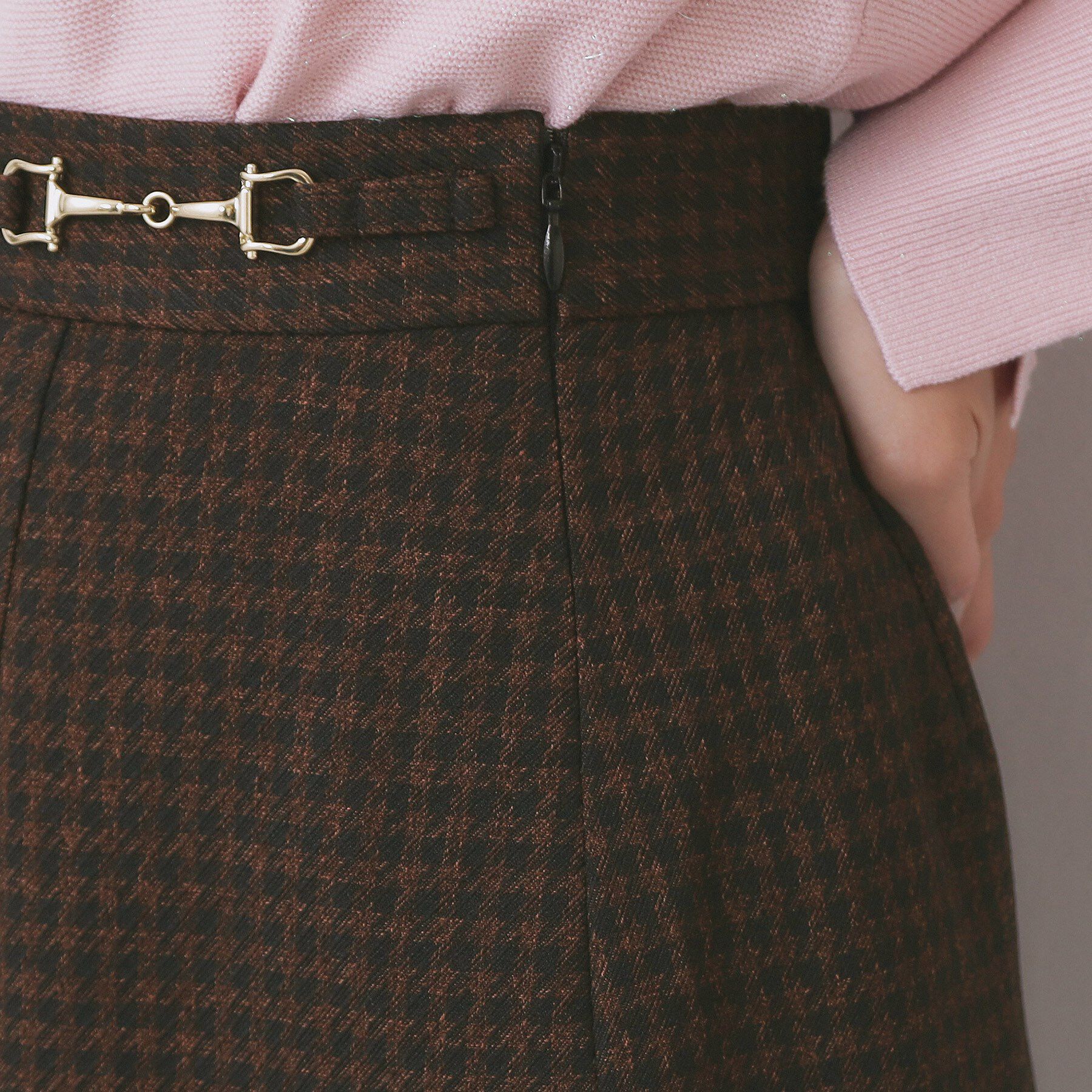 index「カルゼツイードアシメフレアスカート【洗濯機OK/防シワ/イージーアイロン/抗ピル】」|スカート|