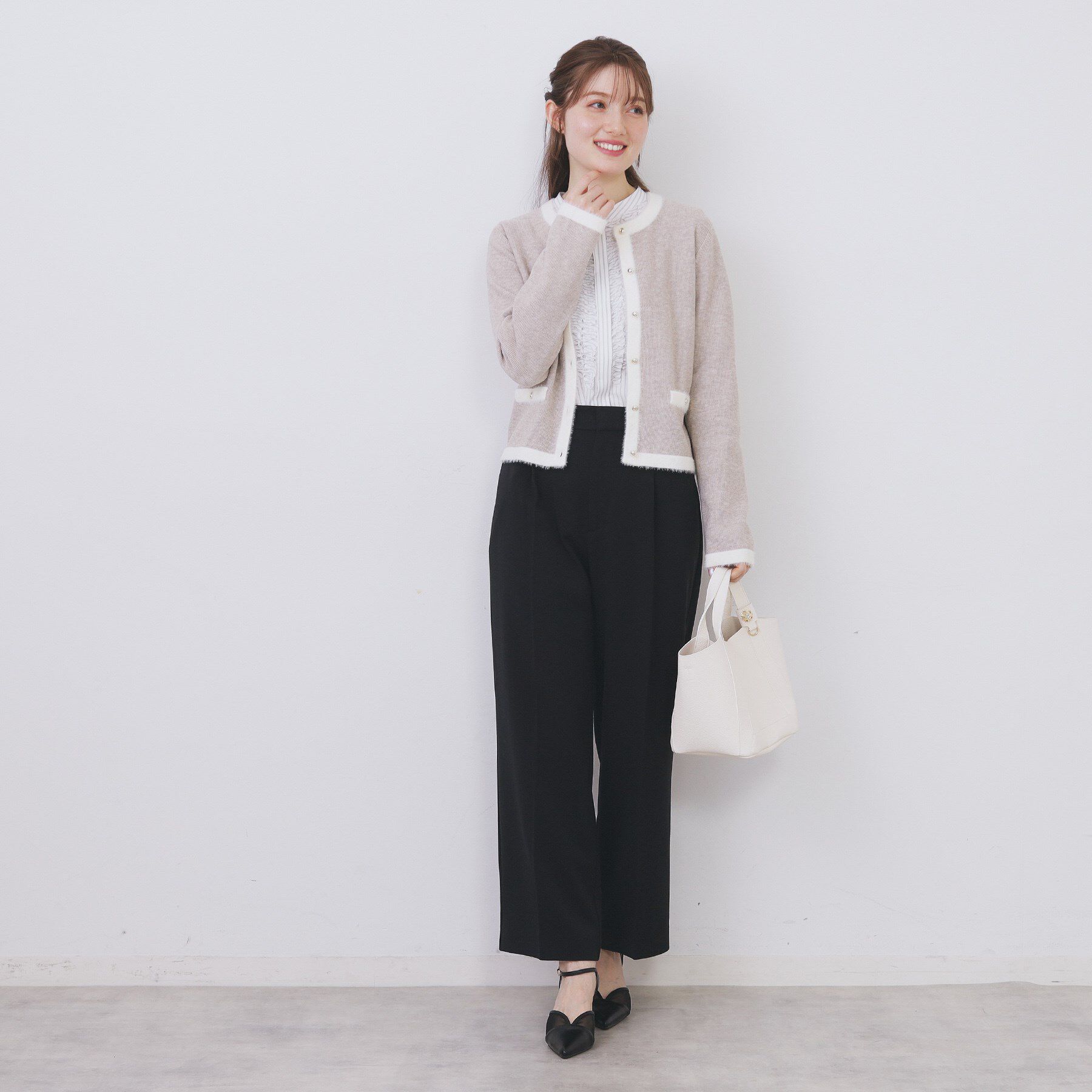 index「裏起毛ストレッチワイドパンツ【洗濯機OK/イージーアイロン】」|その他|