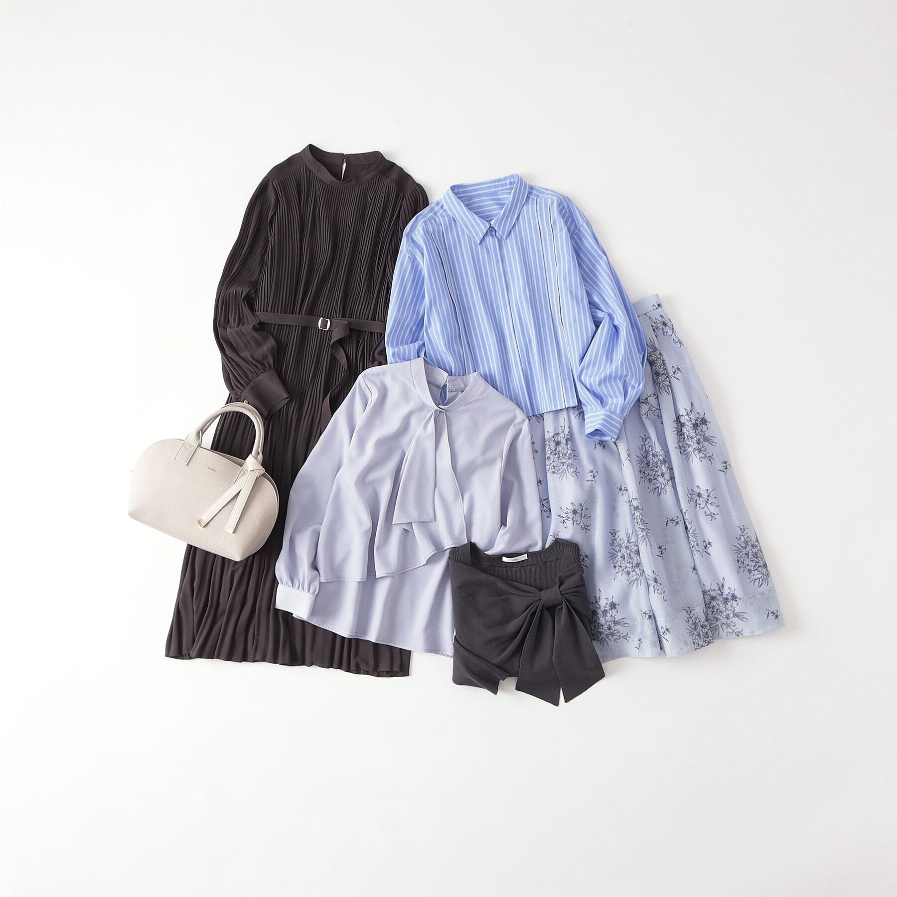 index「アシンメトリーボウタイブラウス【洗濯機OK/イージーアイロン/防シワ】《XS～LL》」|シャツ・ブラウス|