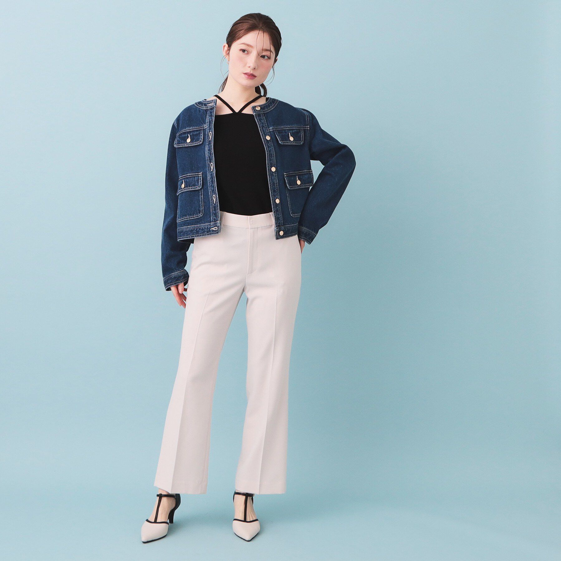 index「2Wayスクエアネックニットタンク【洗濯機OK/抗ピル】」|キャミソール|