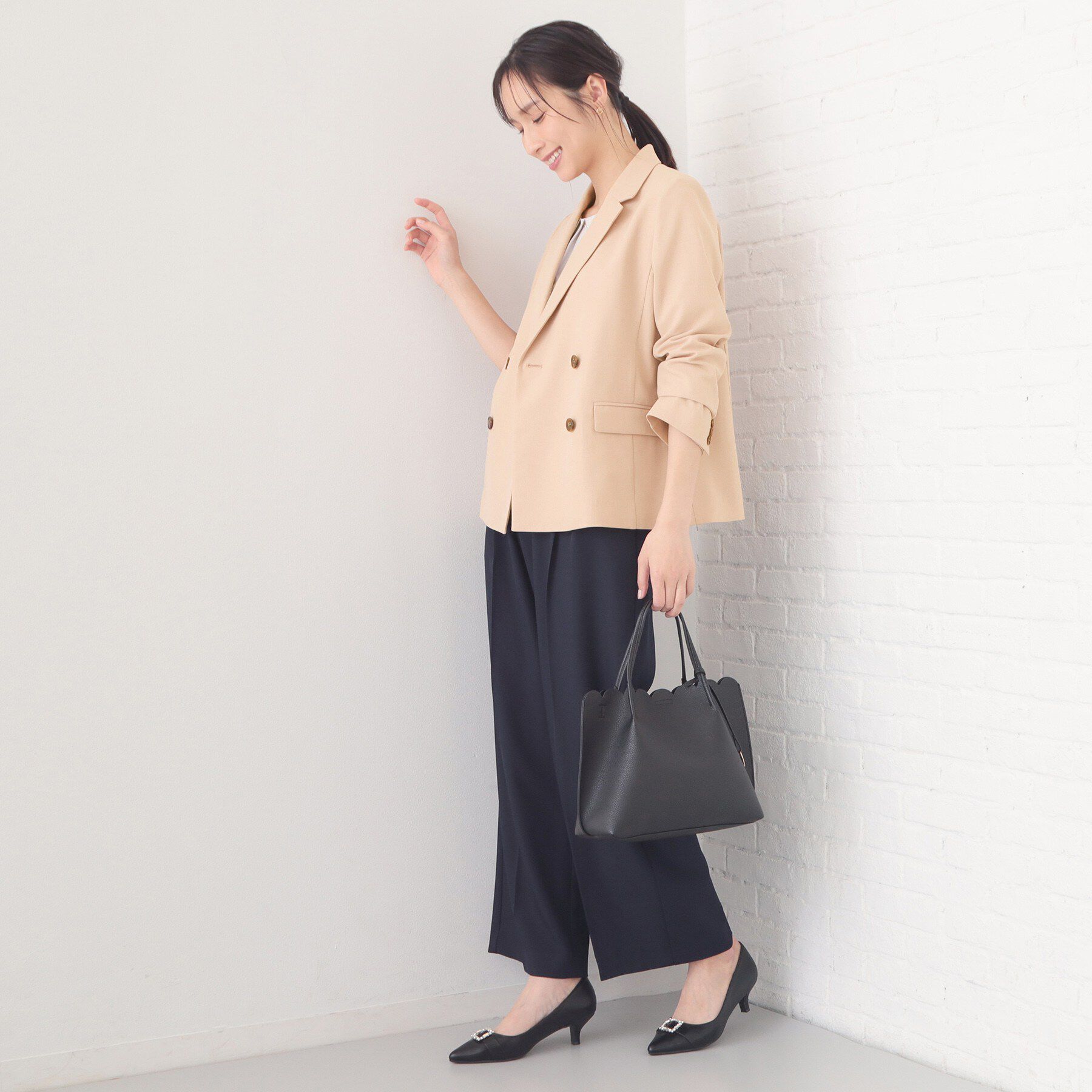 index「ダブルブレストジャケット/セットアップ対応可【洗える/接触冷感/吸水速乾/防シワ/ストレッチ】」|テーラードジャケット|