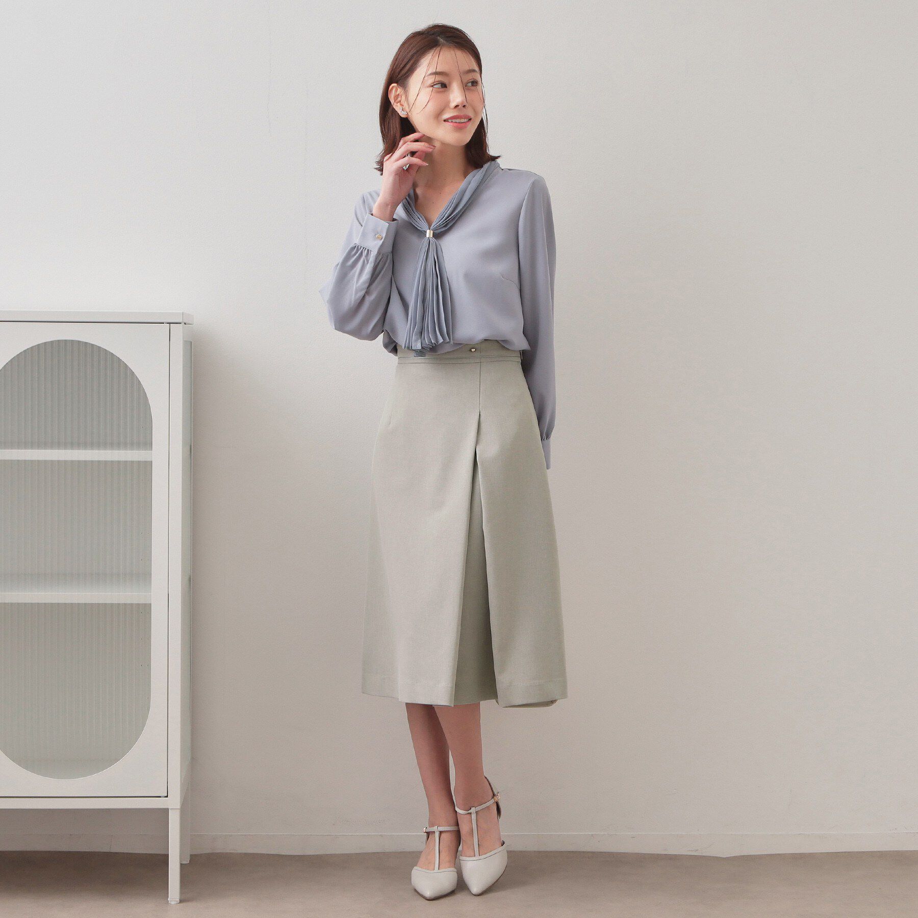 index「アシメタックAラインスカート/セットアップ対応可【洗濯機OK/防シワ】《XS～LL》」|スカート|