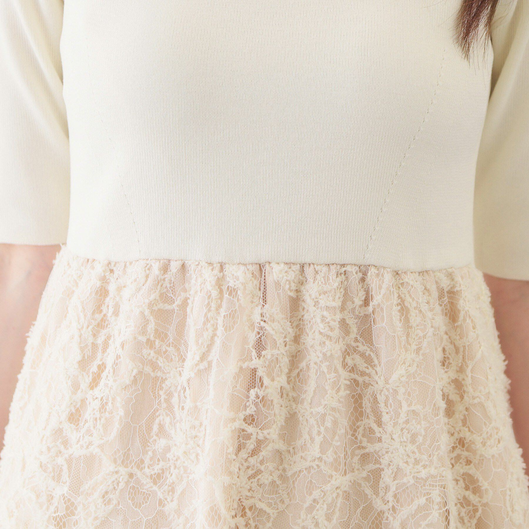 index「《ツインセット》カーディガン&times;ニットドッキングワンピース【洗濯機OK】」|スーツ|