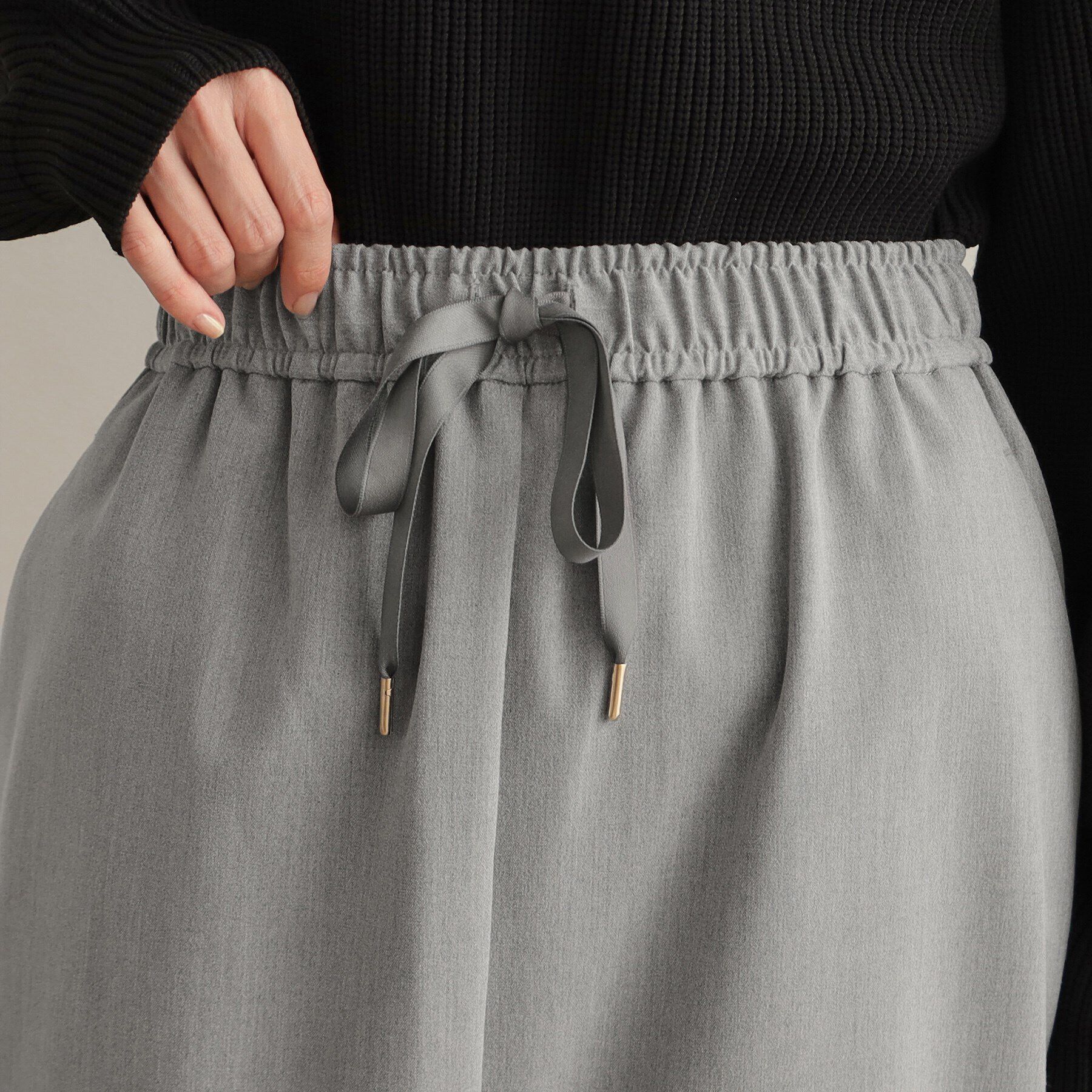 OPAQUE.CLIP「ストレッチイージーナロースカート【洗濯機洗い可】」|スカート|