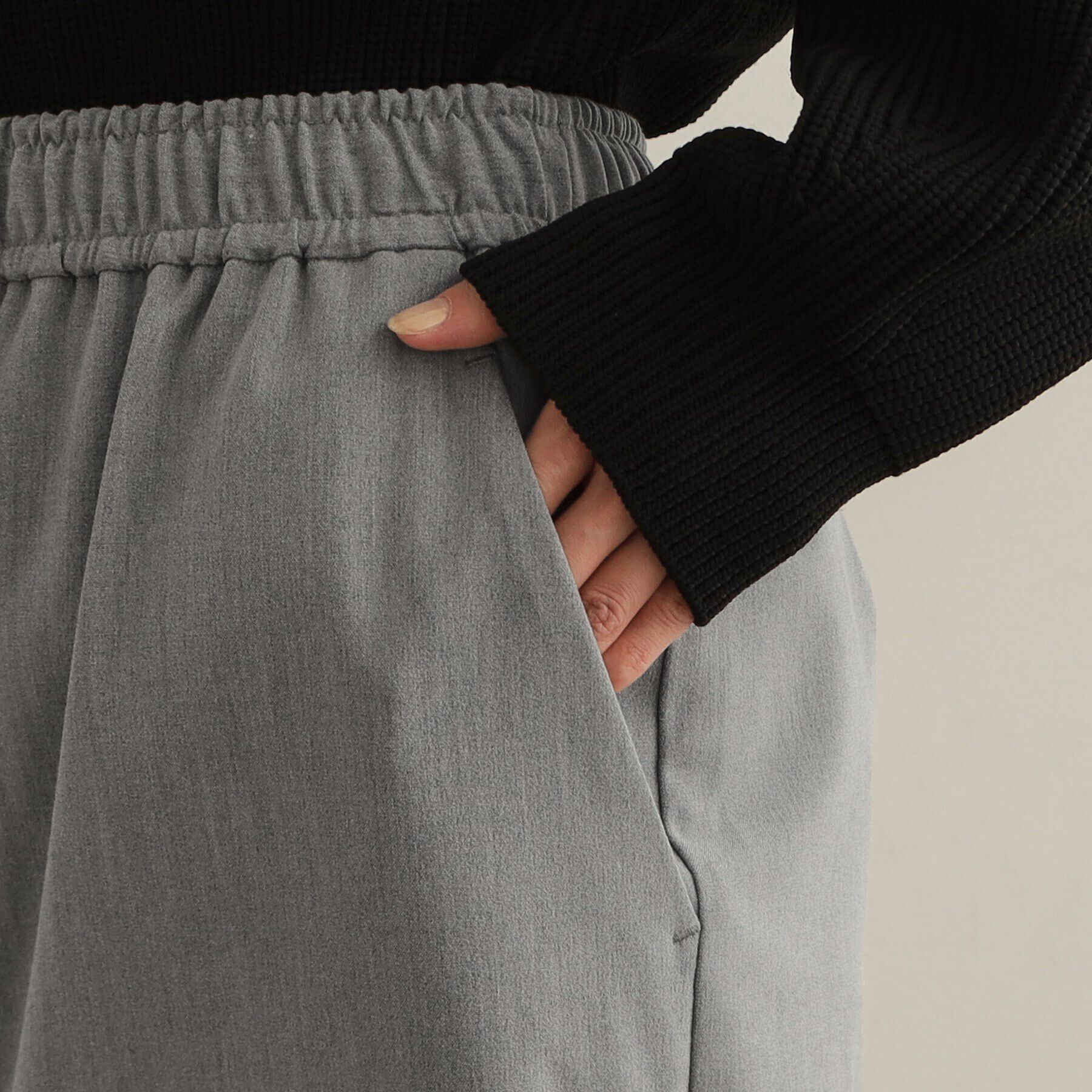 OPAQUE.CLIP「ストレッチイージーナロースカート【洗濯機洗い可】」|スカート|