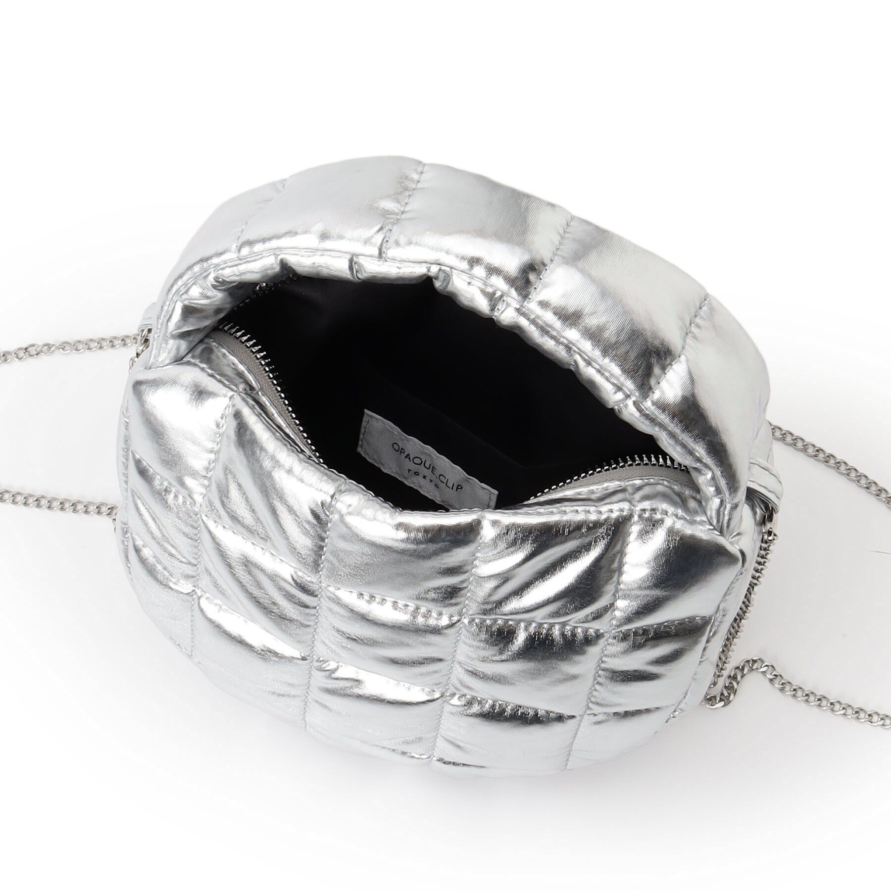 OPAQUE.CLIP「【2WAY】スクエアキルティングシャイニーミニショルダーバッグ」|ショルダー・メッセンジャー|