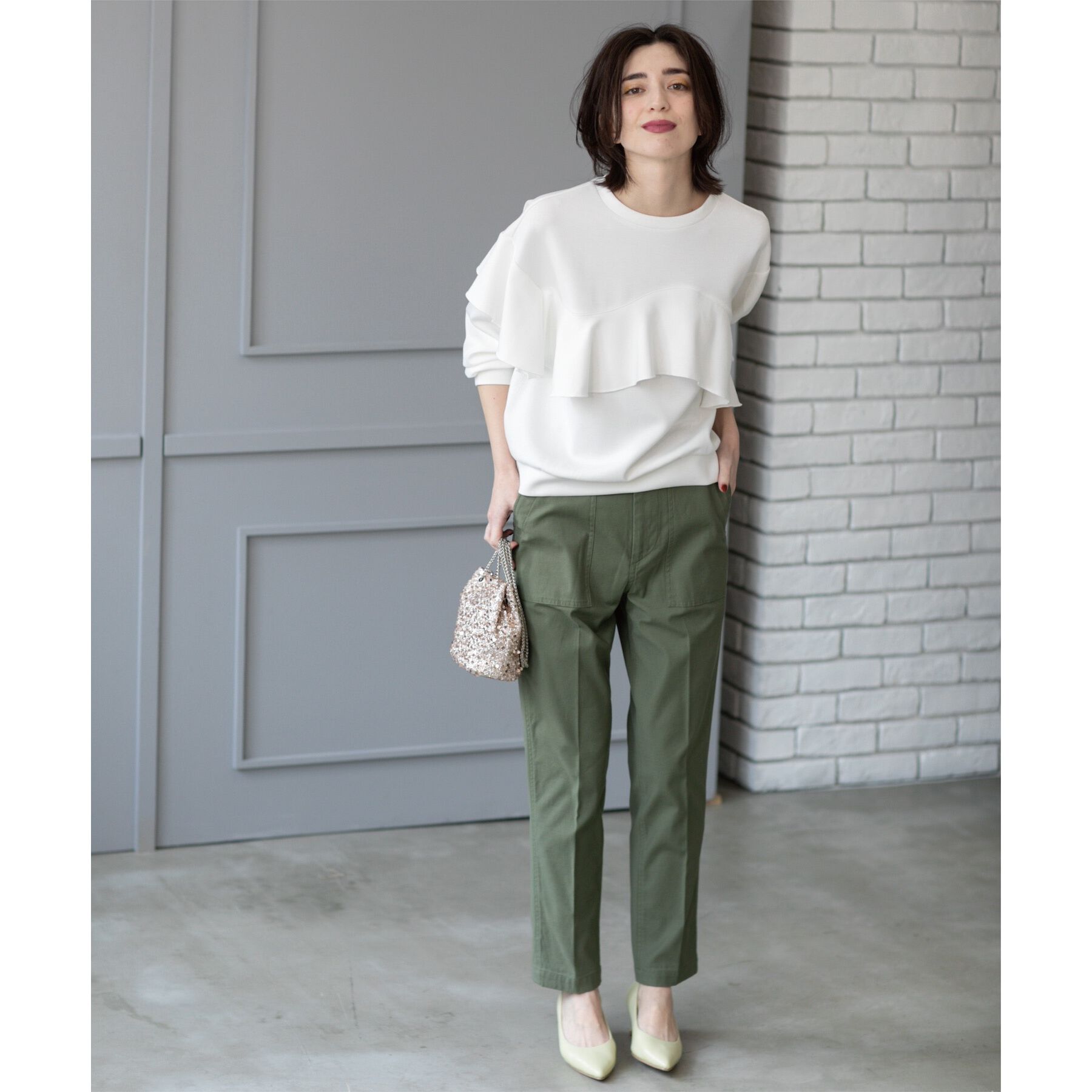 OPAQUE.CLIP「《S-LLサイズ》ストレッチベイカーパンツ【洗濯機洗い可】」|その他|