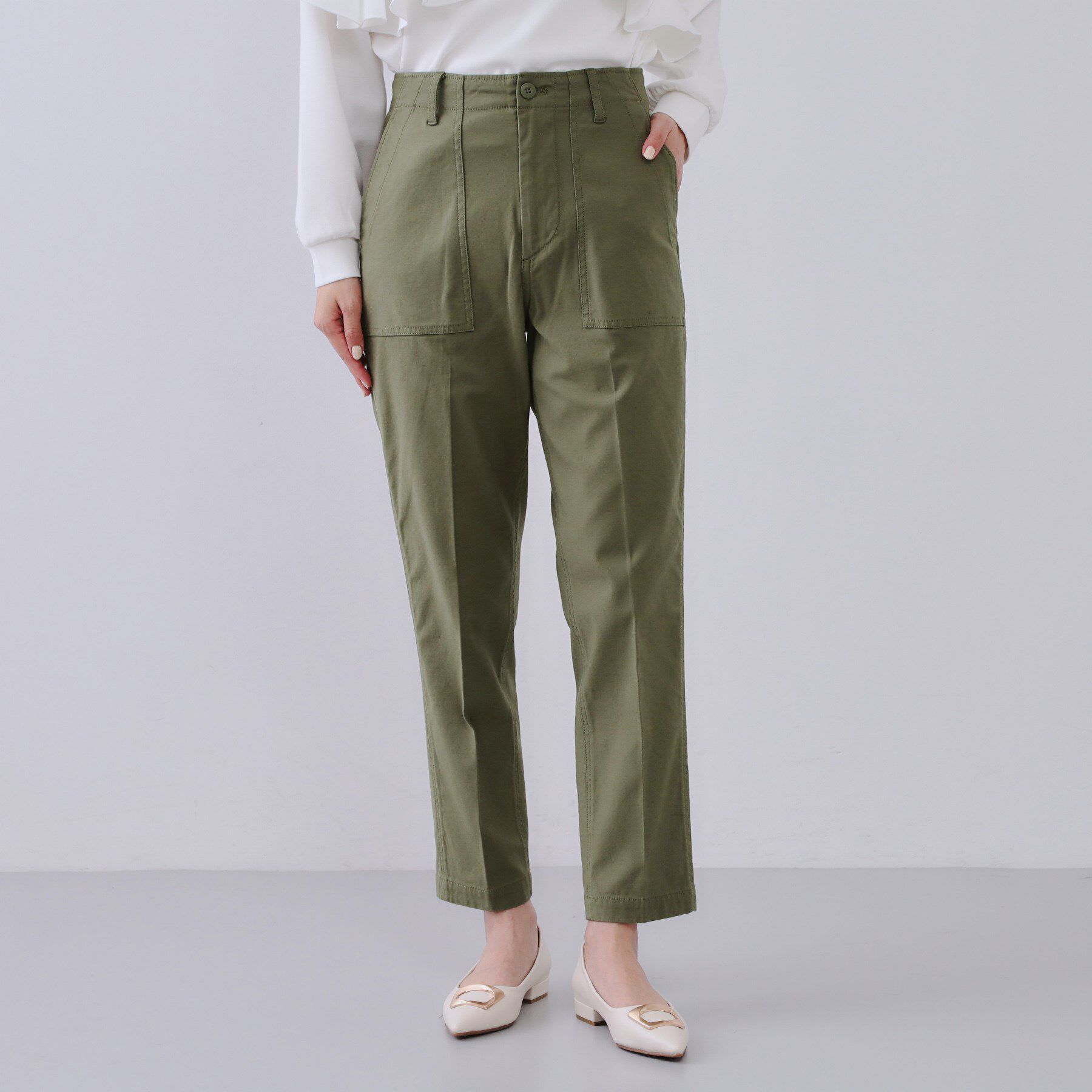 OPAQUE.CLIP「《S-LLサイズ》ストレッチベイカーパンツ【洗濯機洗い可】」|その他|