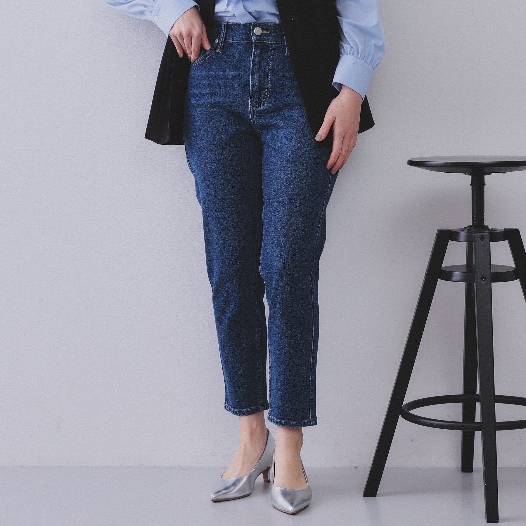 OPAQUE.CLIP「《SS-LLサイズ》ストレッチスリムストレートデニム【洗濯機洗い可】」|その他|