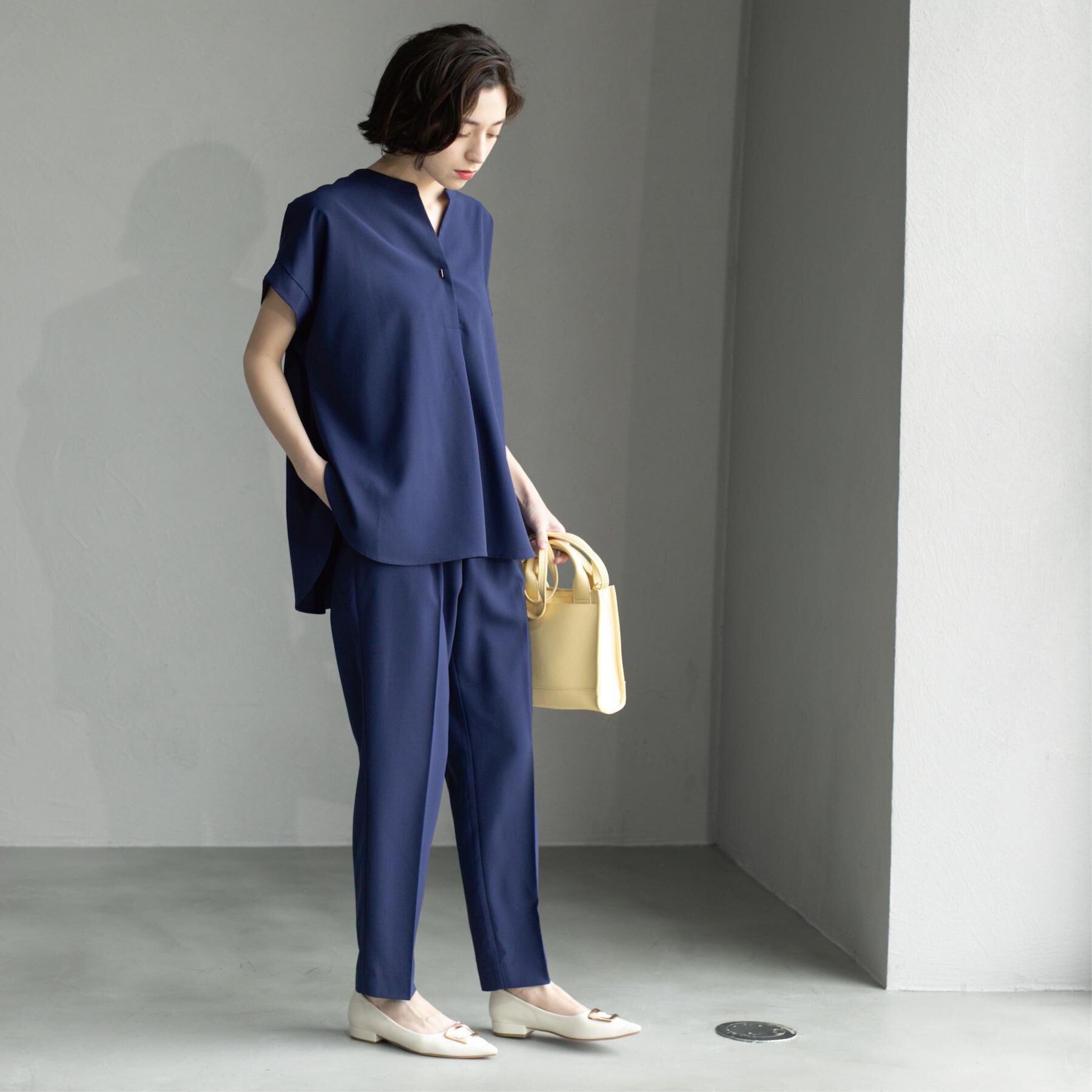 OPAQUE.CLIP「《6色展開/丈が選べる》美脚イージーテーパードパンツ/セットアップ対応【ストレッチ/洗濯機洗い可/防」|その他|