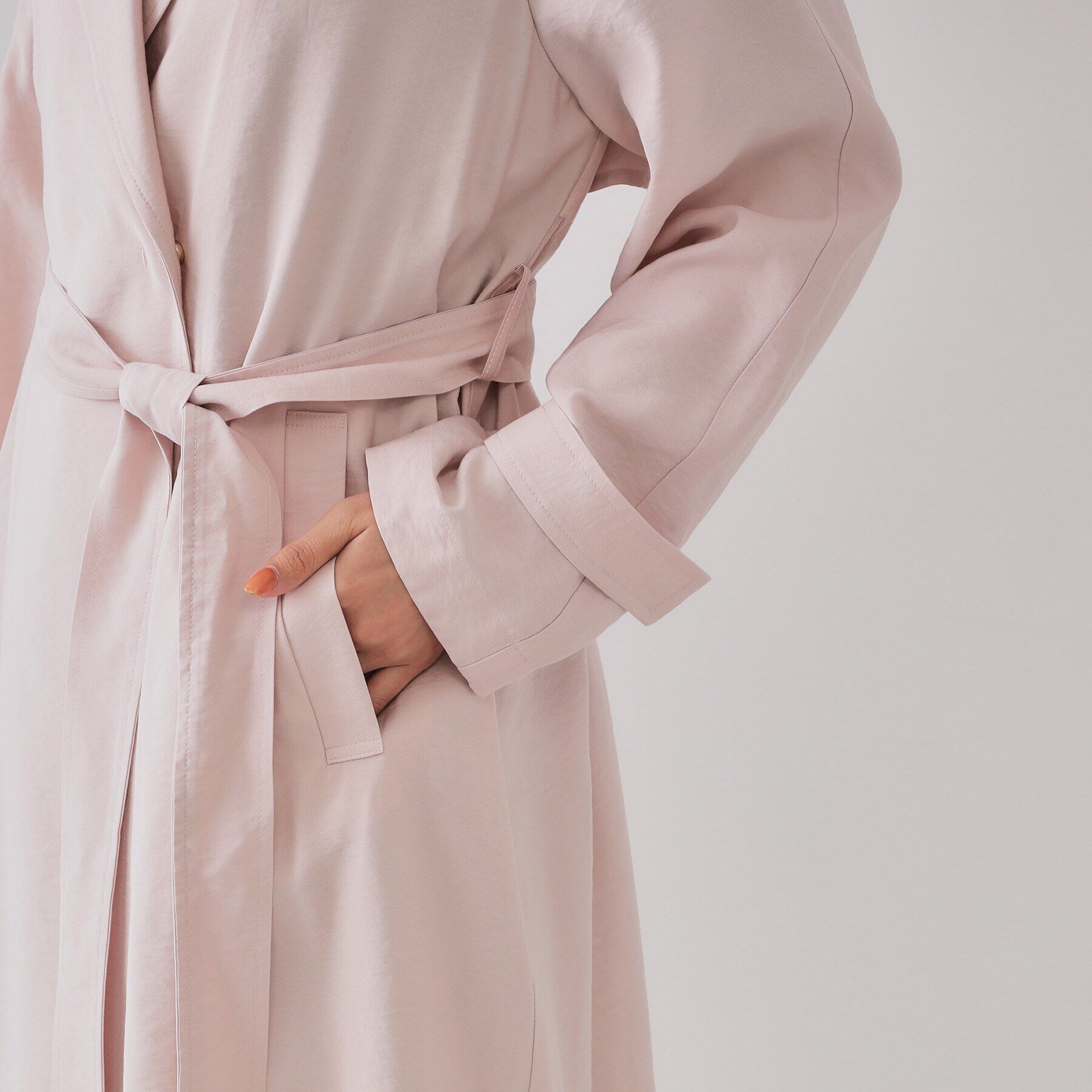 OPAQUE.CLIP「《大人百花掲載》リラクシートレンチコート【洗える】」|トレンチコート|