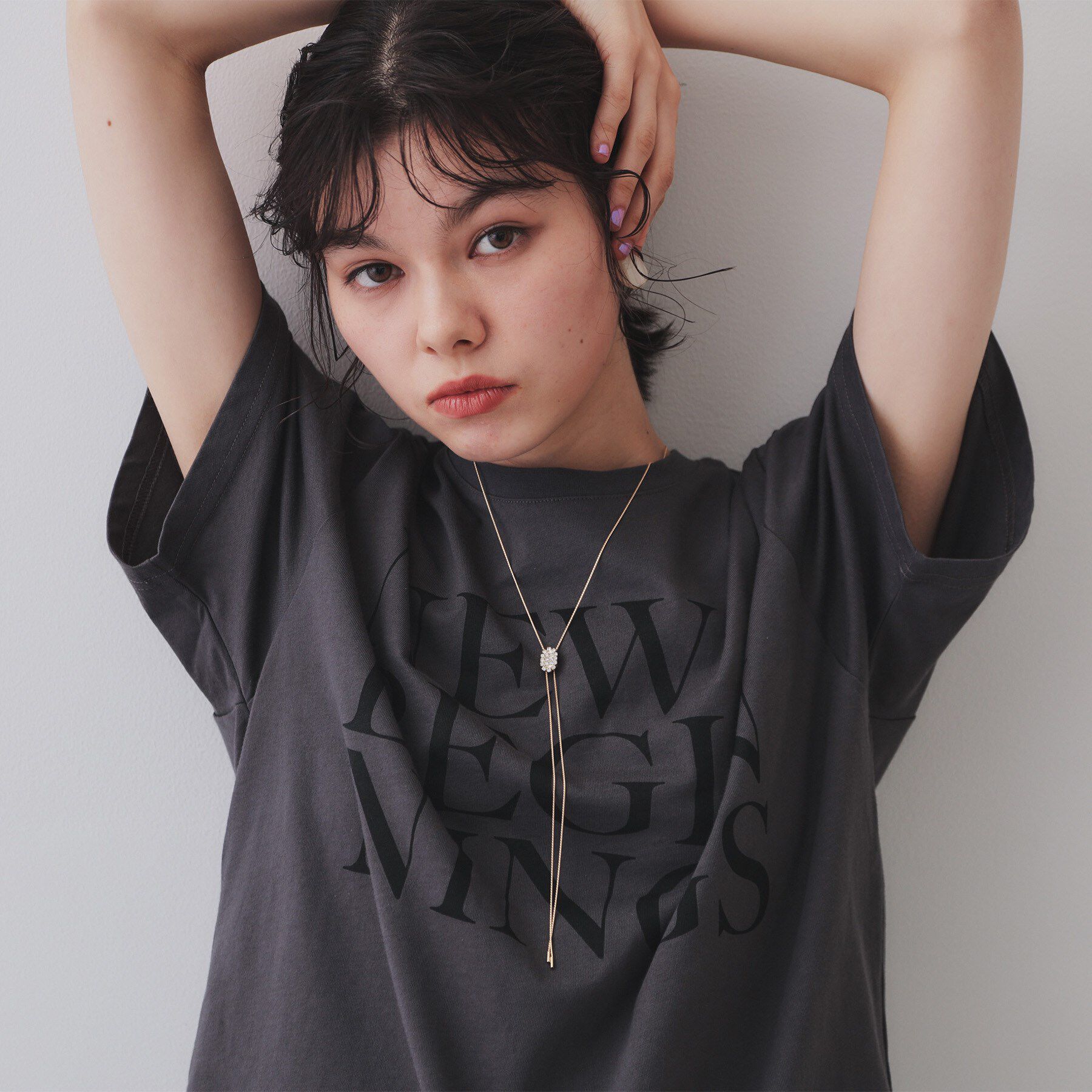 OPAQUE.CLIP「楕円ビジュースライドネックレス」|ネックレス|