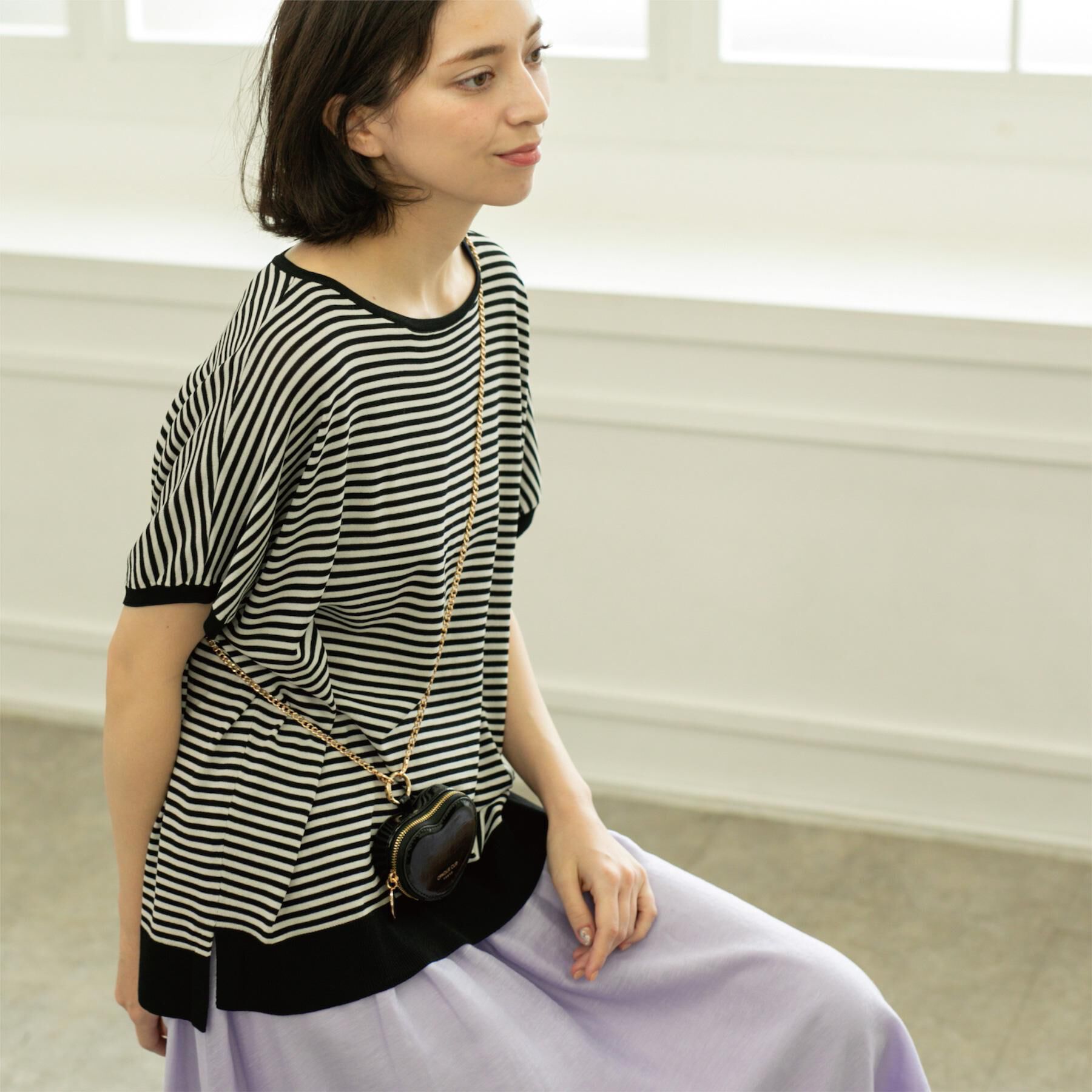 OPAQUE.CLIP「《6色展開/S-LLサイズ》ドルマンスリーブニット【UV/接触冷感/洗濯機洗い可/抗ピル】」|ニット・セーター|