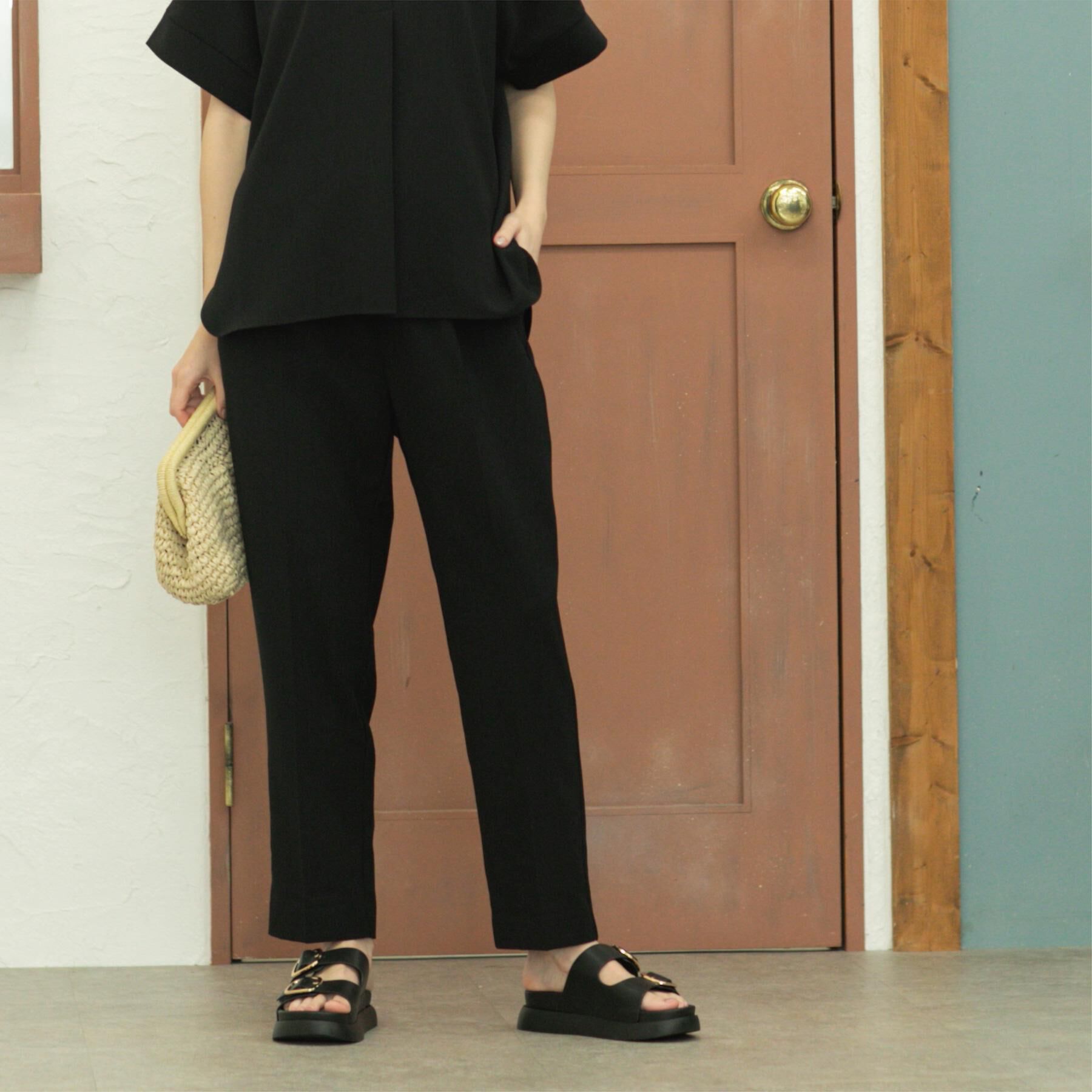 OPAQUE.CLIP「《丈が選べる/SS-LLサイズ》美脚ストレッチイージーテーパードパンツ/セットアップ対応【防シワ/洗」|その他|