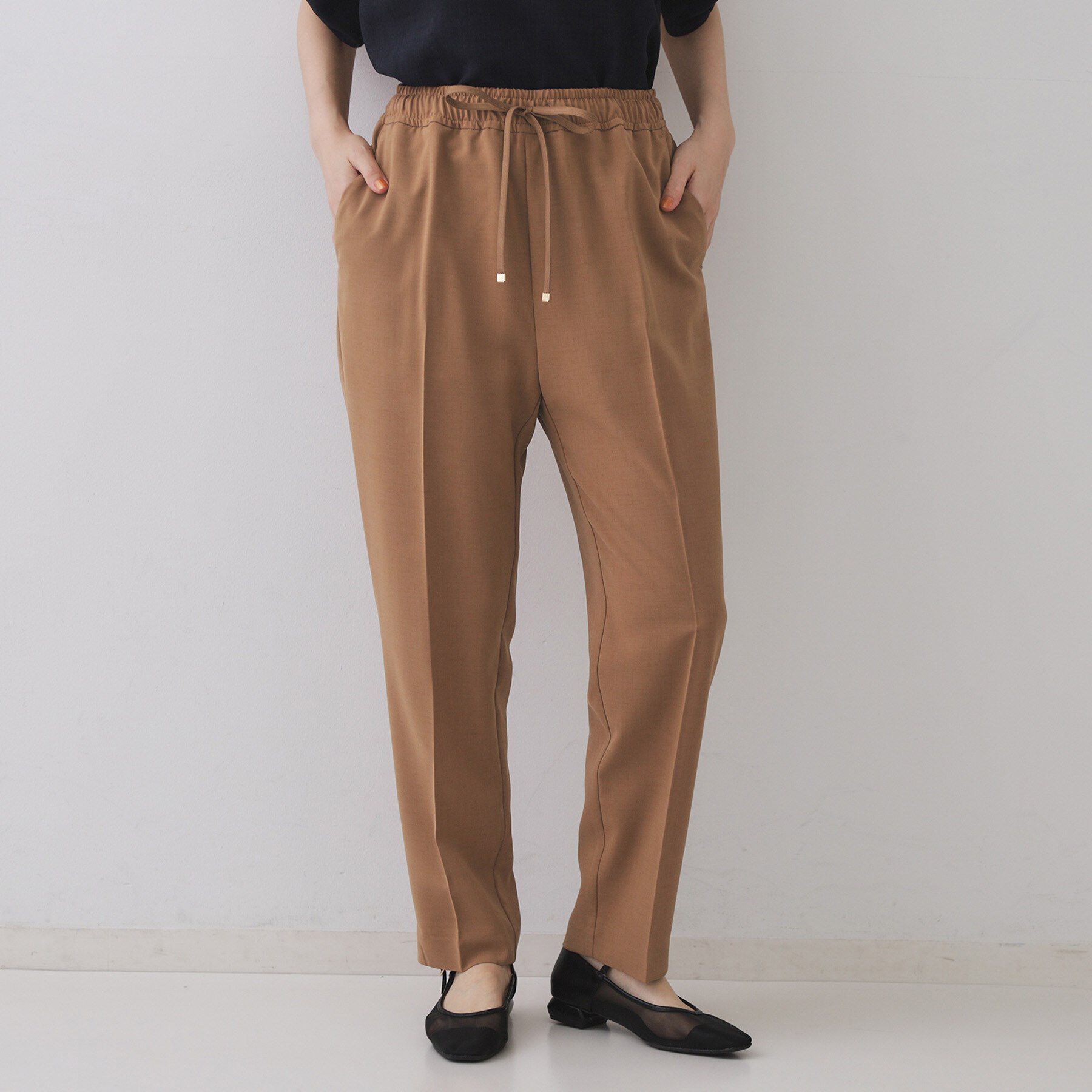 OPAQUE.CLIP「《丈が選べる/SS-LLサイズ》美脚ストレッチイージーテーパードパンツ/セットアップ対応【防シワ/洗」|その他|