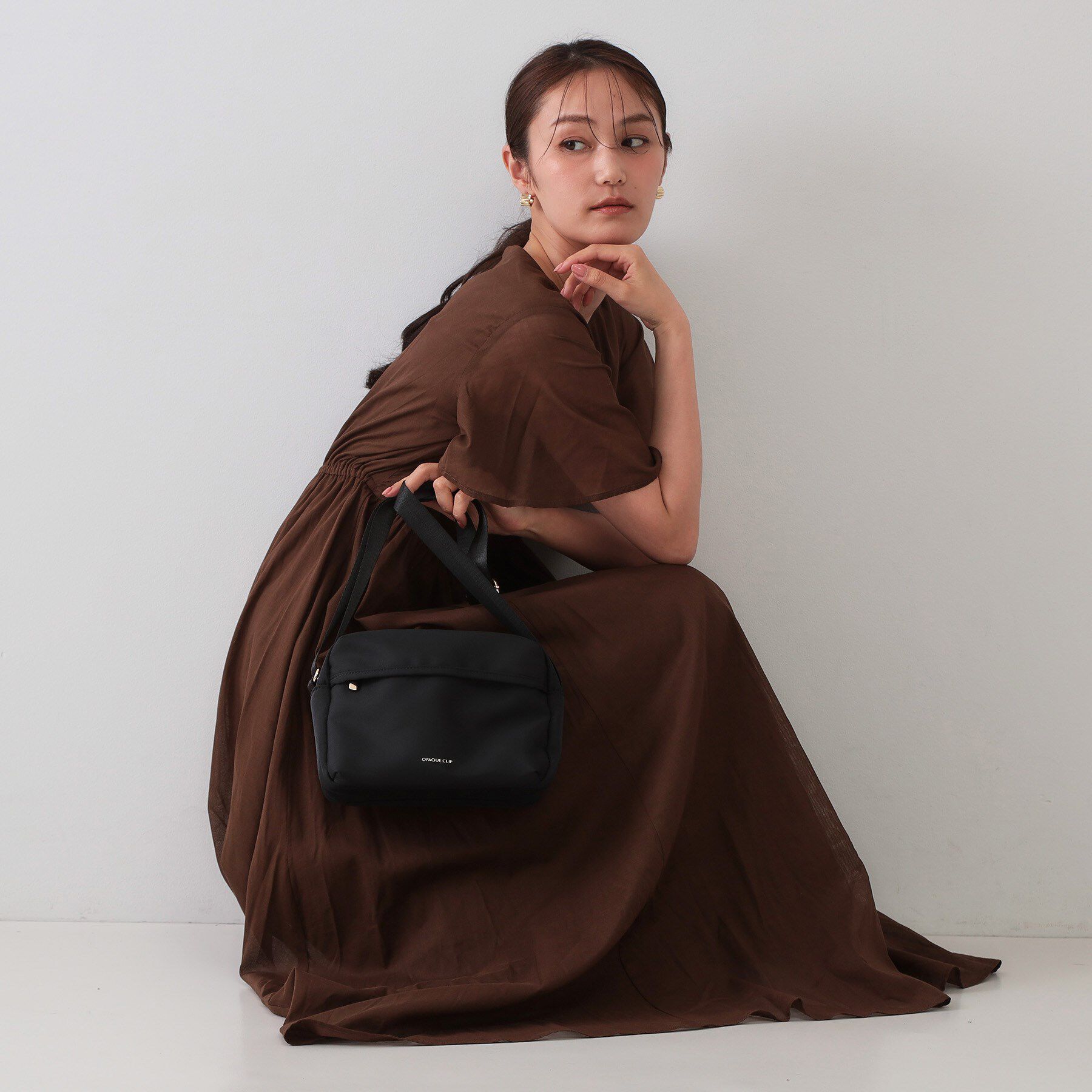 OPAQUE.CLIP「【軽量/撥水加工/多ポケット】ツイルピジョンミニショルダーバッグ」|ショルダー・メッセンジャー|