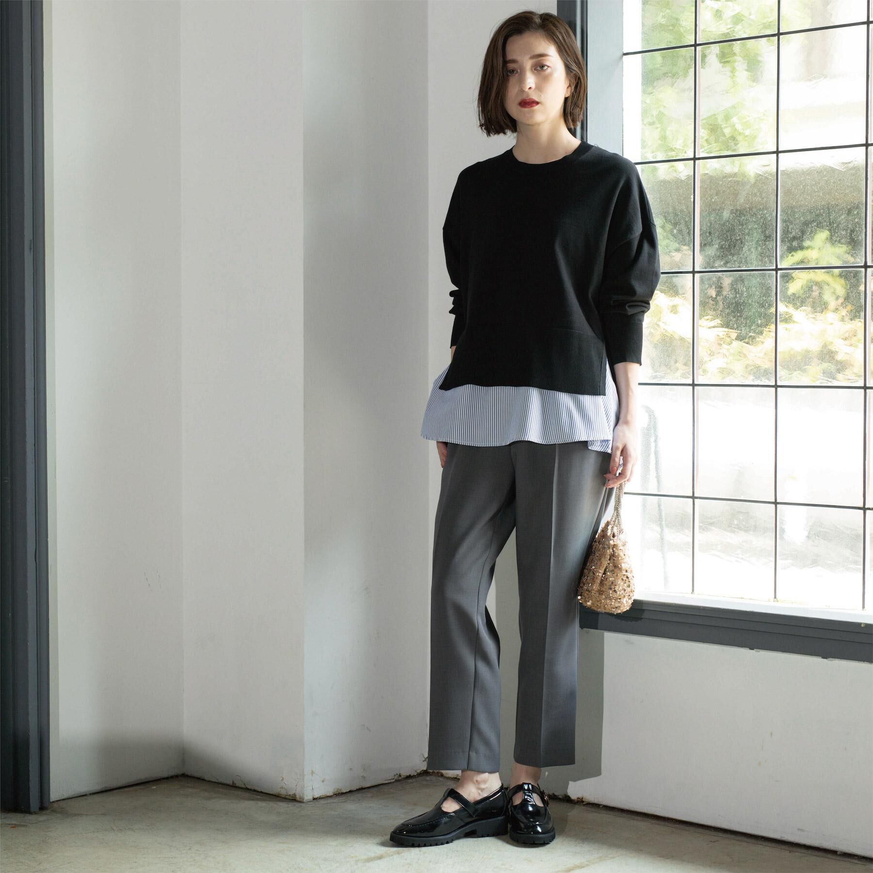 OPAQUE.CLIP「《ツインセット》リラクシーサイドスリットニット&times;ドッキングタンク【洗濯機洗い可】」|その他|