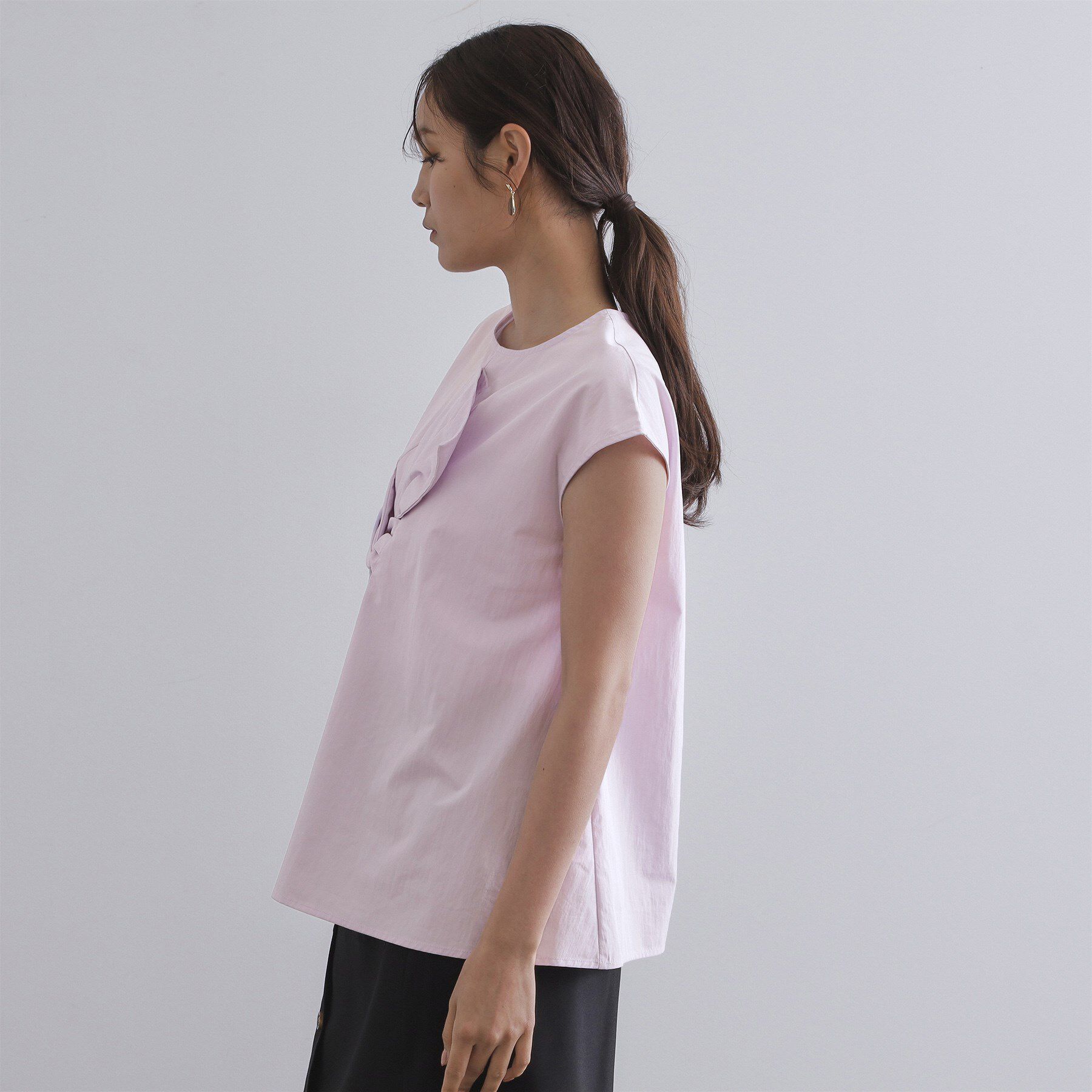 OPAQUE.CLIP「リボンモチーフブラウス【洗濯機洗い可】」|シャツ・ブラウス|