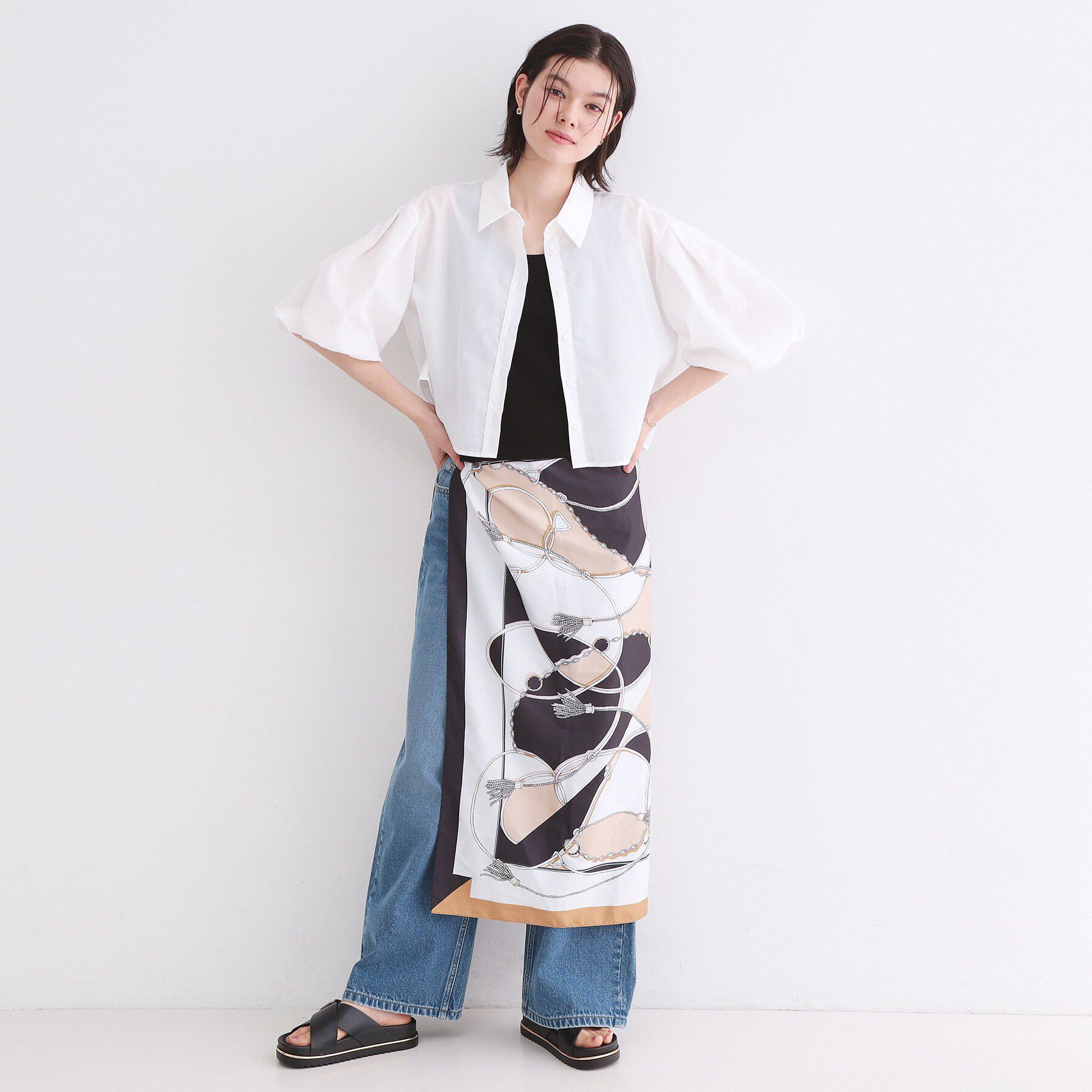 OPAQUE.CLIP「バルーンスリーブシャツ【洗濯機洗い可】」|シャツ・ブラウス|