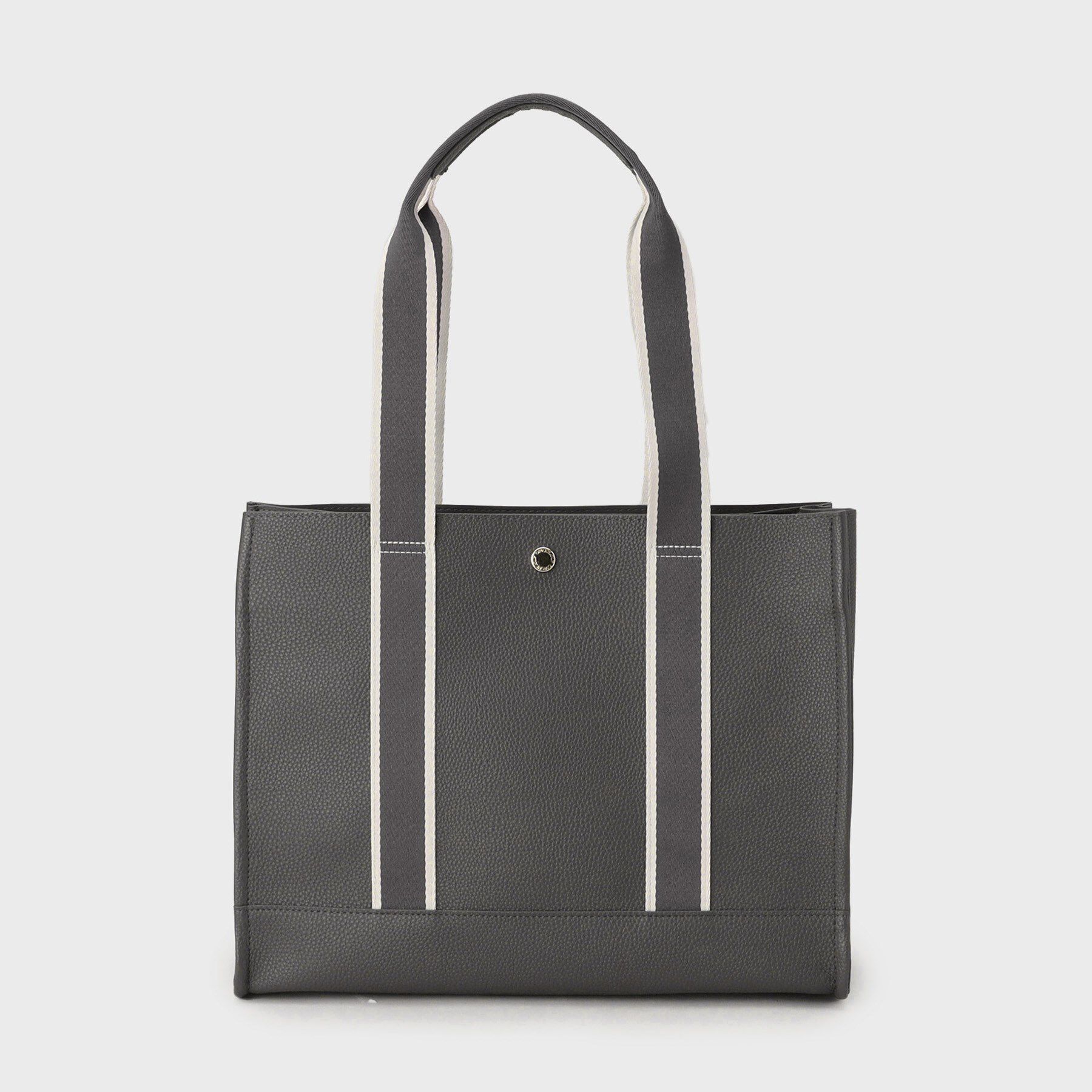 OPAQUE.CLIP「【3層仕様/A4サイズ対応】ラインテープスクエアトートバッグ」|トートバッグ|