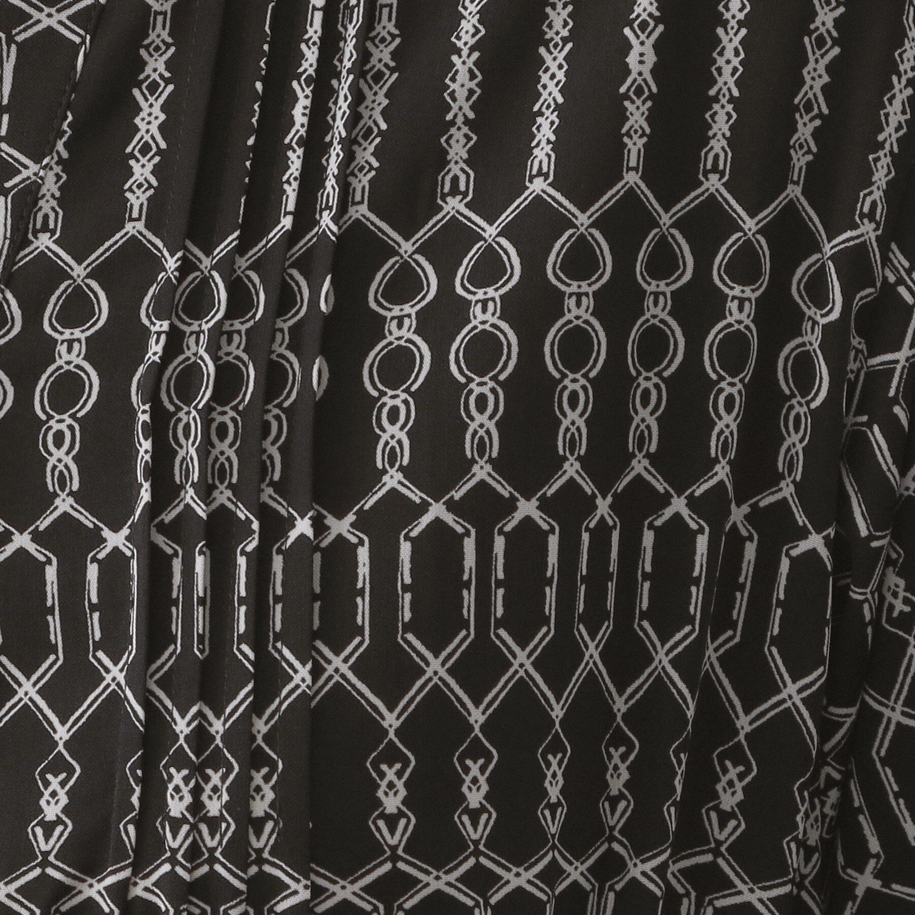 OPAQUE.CLIP「チェーンプリントフィット＆フレアワンピース【洗濯機洗い可〉」|ワンピース|