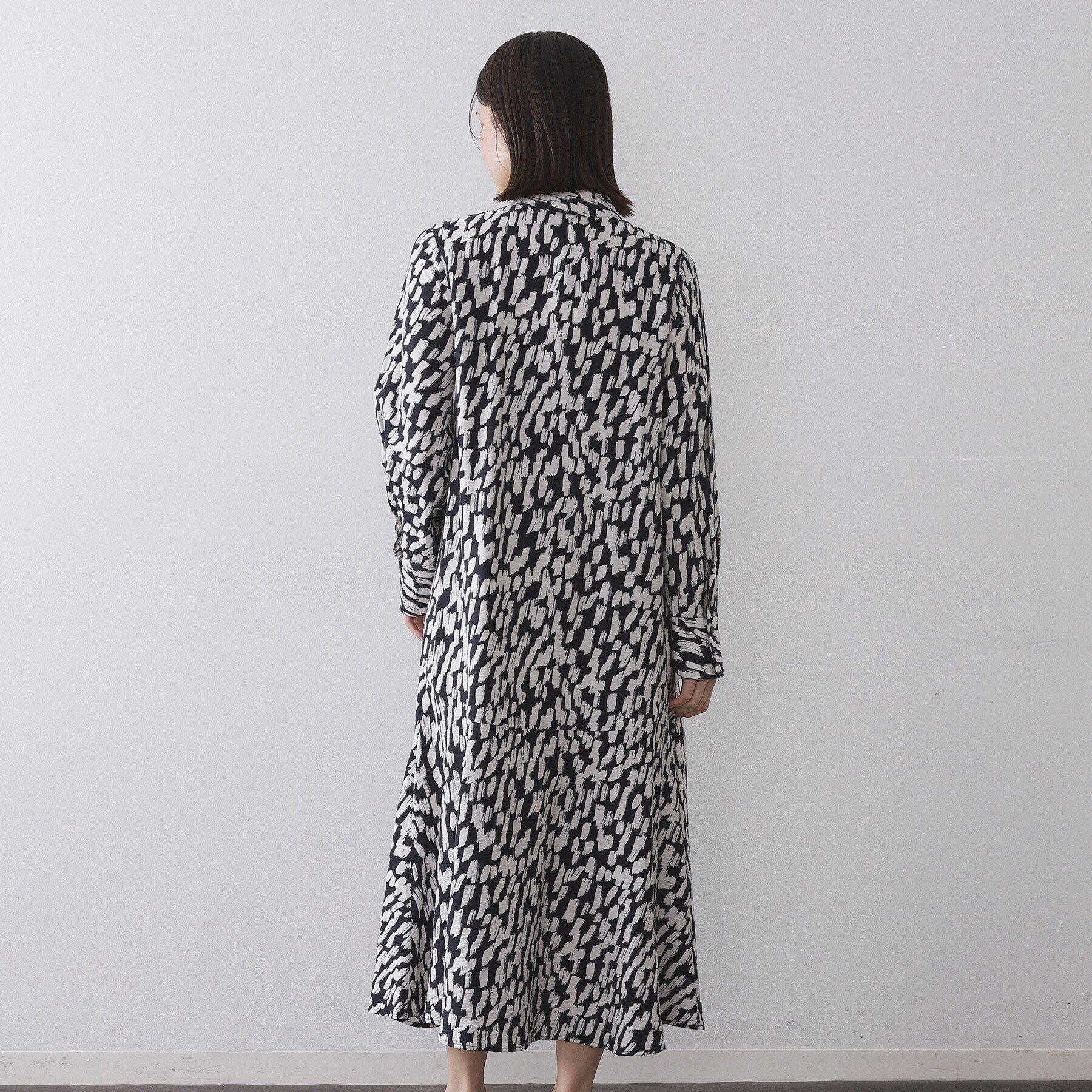 OPAQUE.CLIP「ジオメトリック柄ワンピース」|ワンピース|