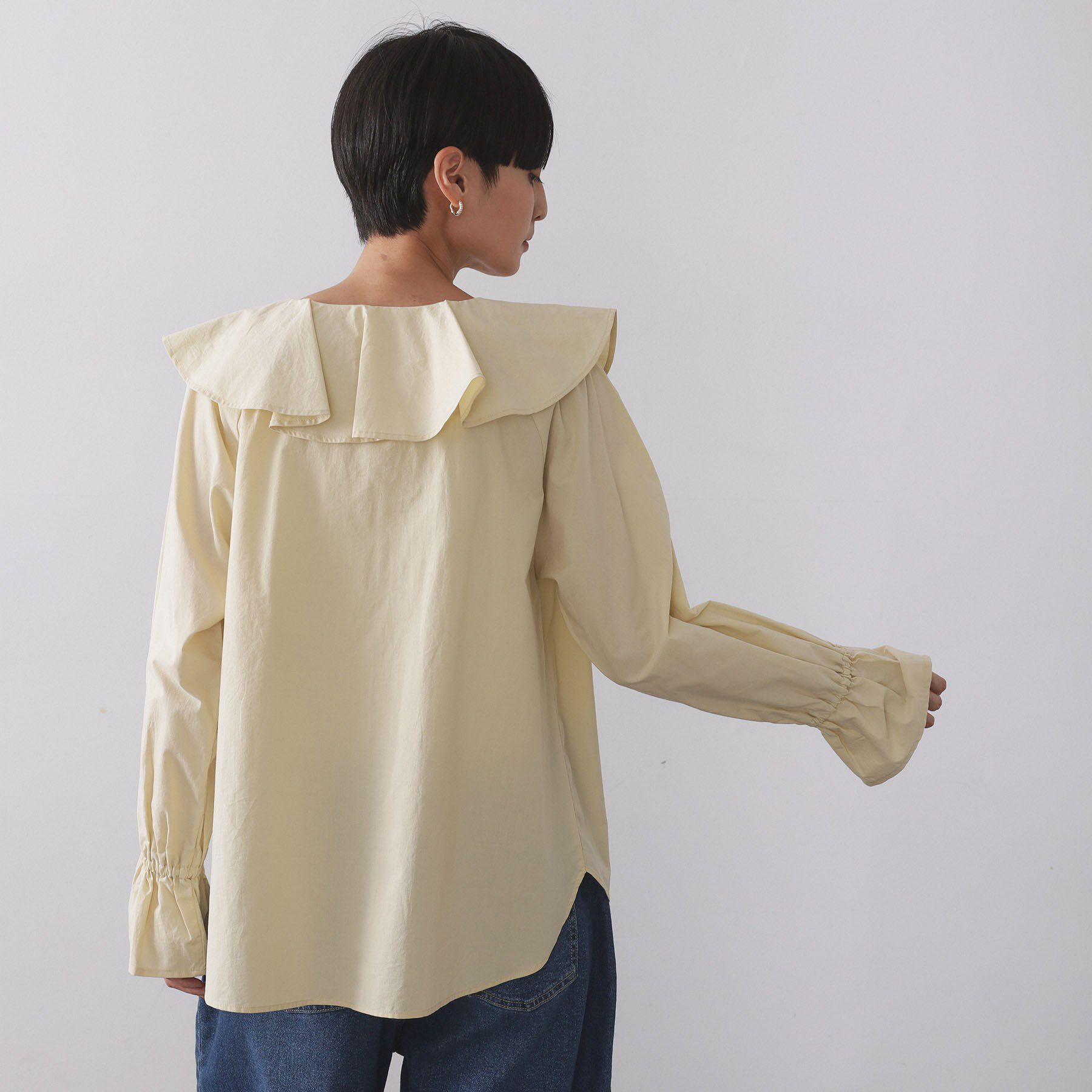 OPAQUE.CLIP「ラッフルフリルブラウス【洗濯機OK】」|シャツ・ブラウス|