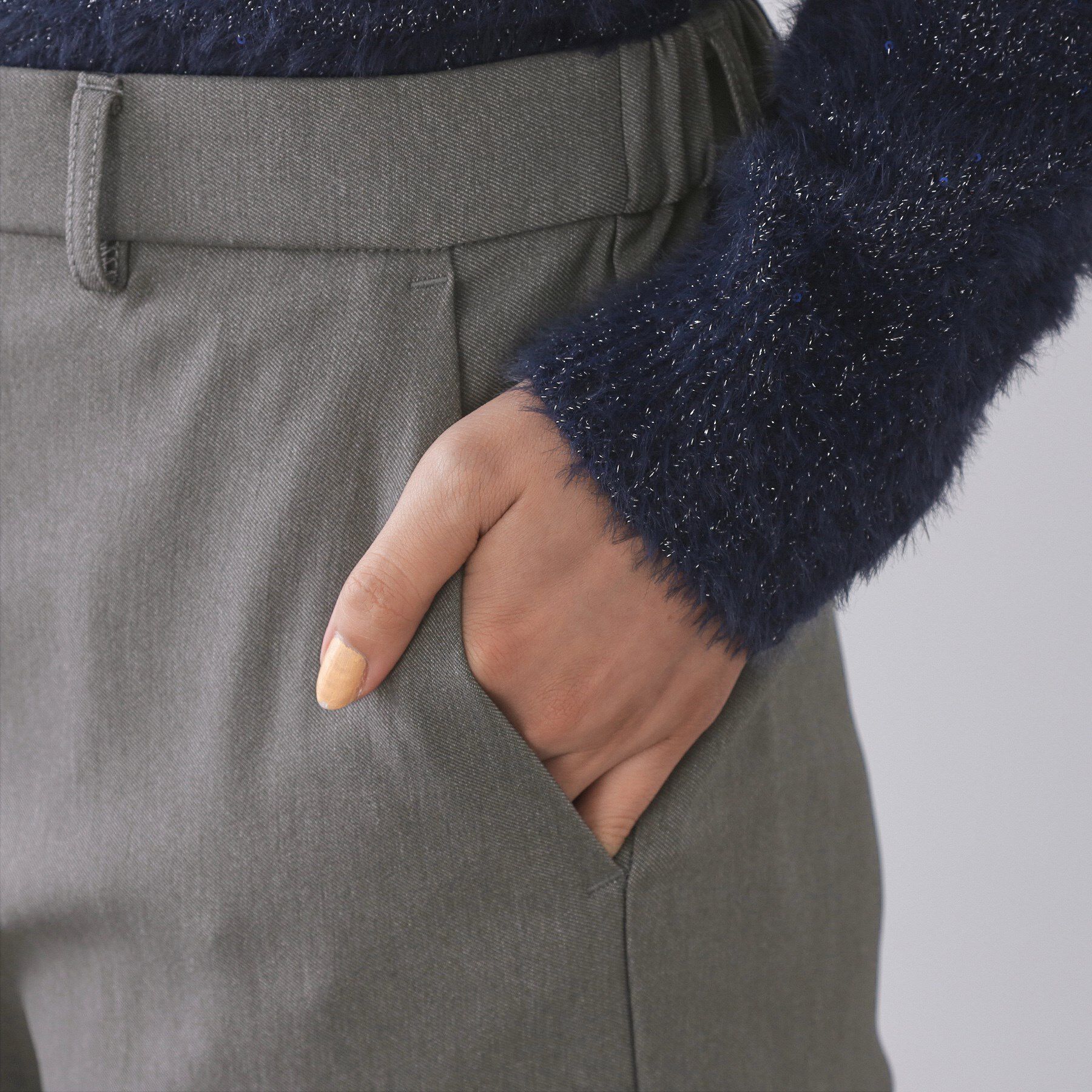 OPAQUE.CLIP「裏起毛ハイストレッチイージーテーパードパンツ【洗濯機OK】」|その他|