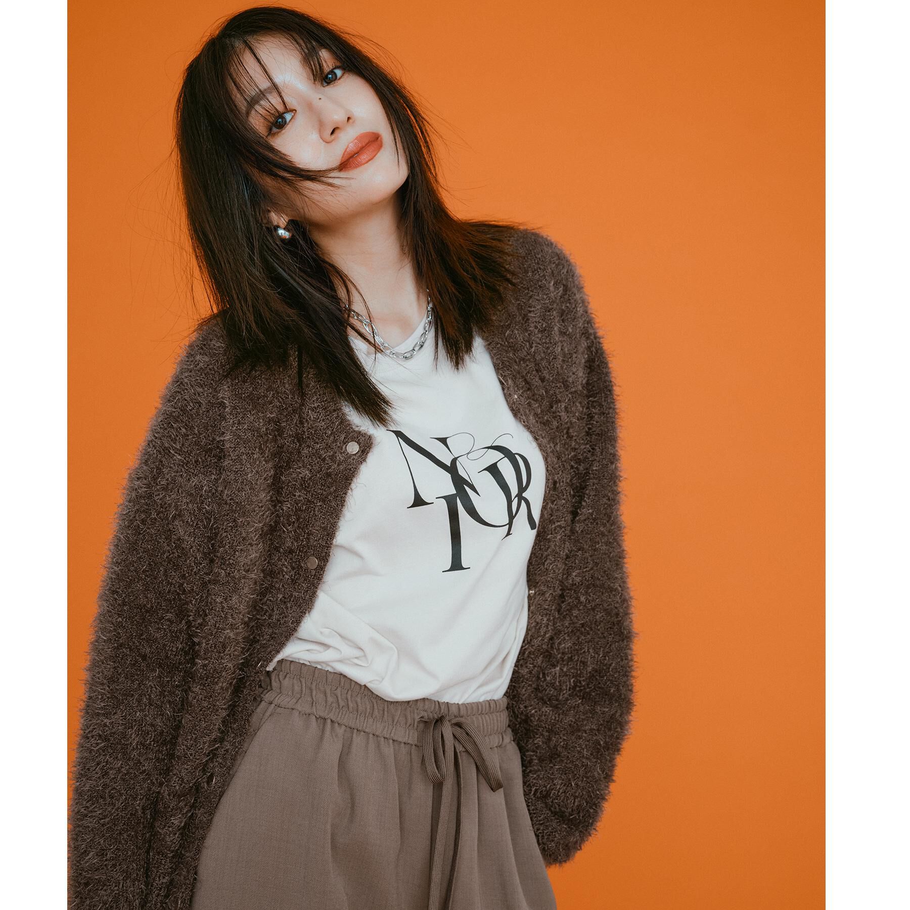 OPAQUE.CLIP「ロングロゴTシャツ【洗濯機OK】」|Tシャツ・カットソー|