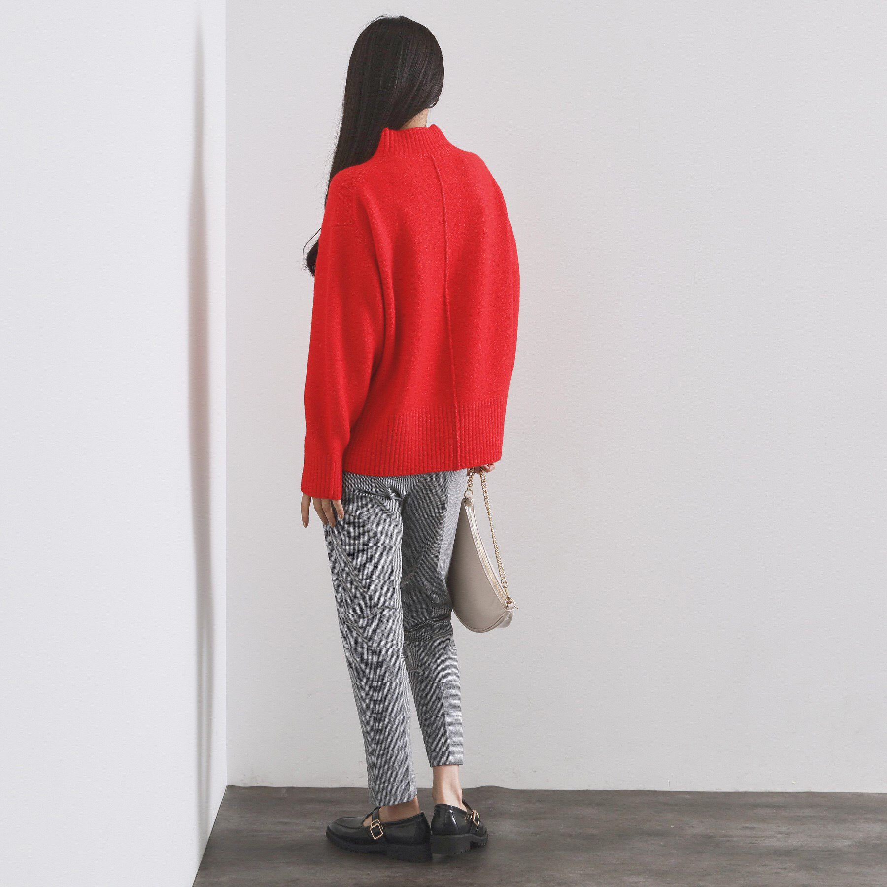 OPAQUE.CLIP「ふわふわハイネックニット【洗濯機OK】」|ニット・セーター|