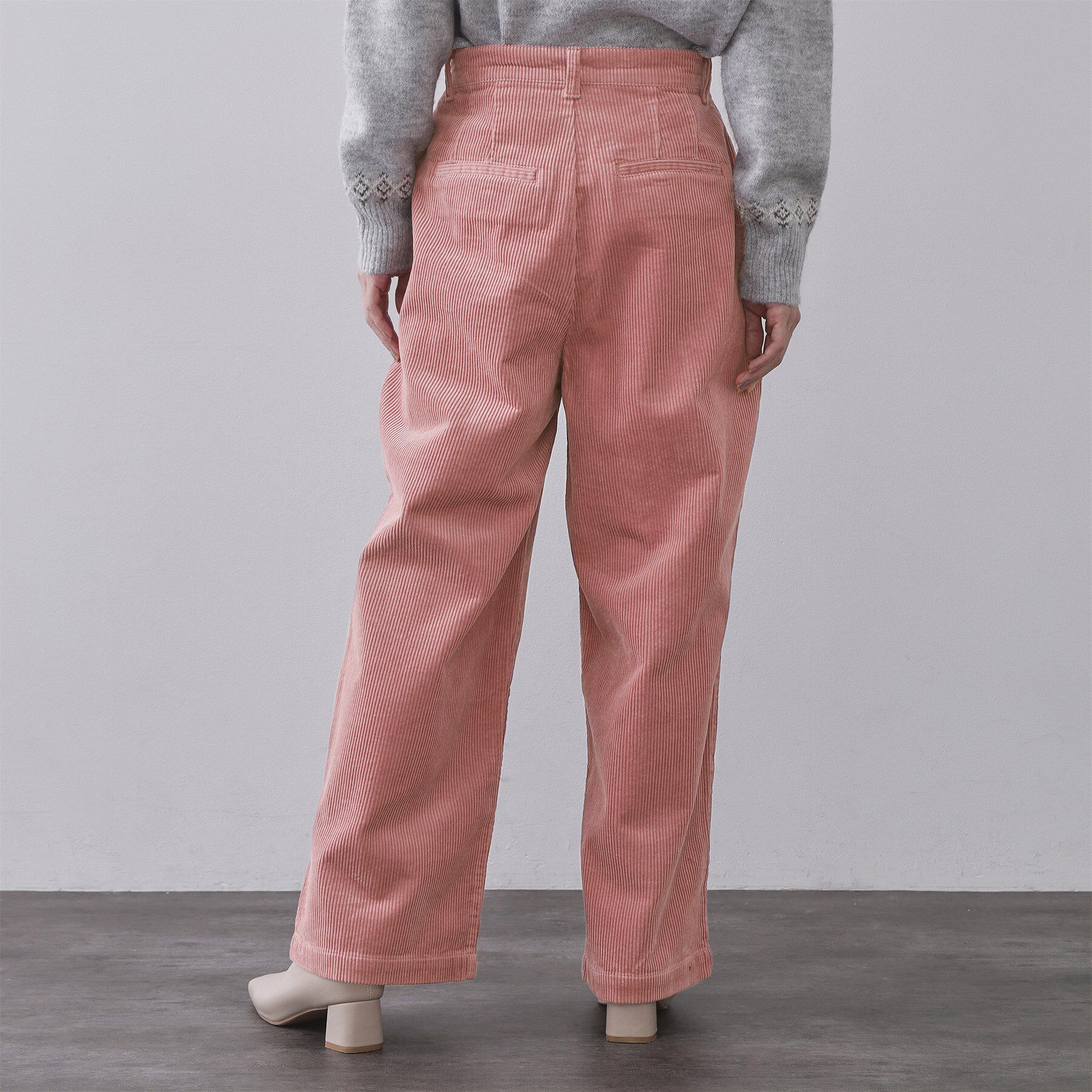 OPAQUE.CLIP「コーデュロイタックワイドパンツ【洗濯機OK】」|その他|