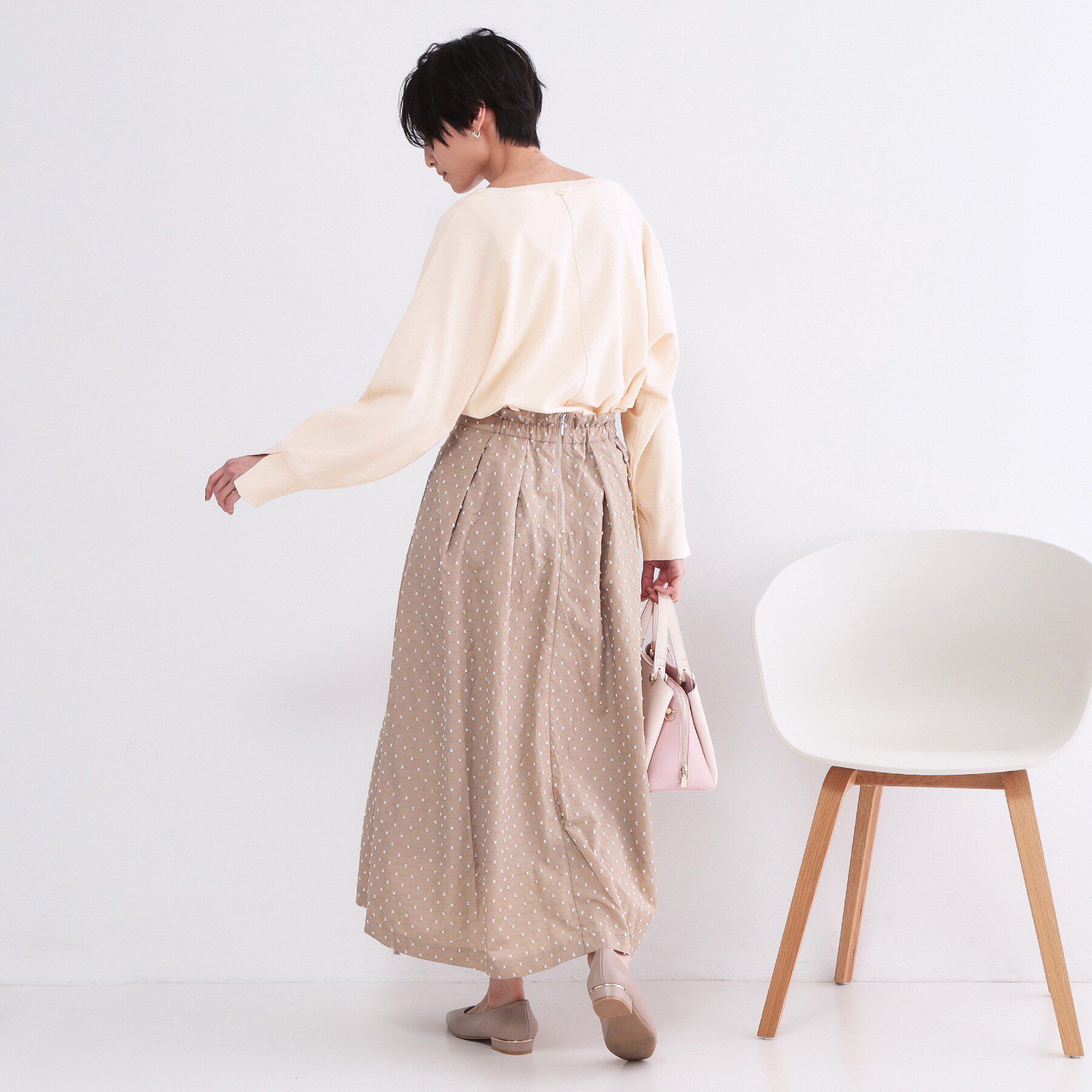 OPAQUE.CLIP「リラクシードルマンスリーブニット【洗濯機OK/抗ピル】」|ニット・セーター|