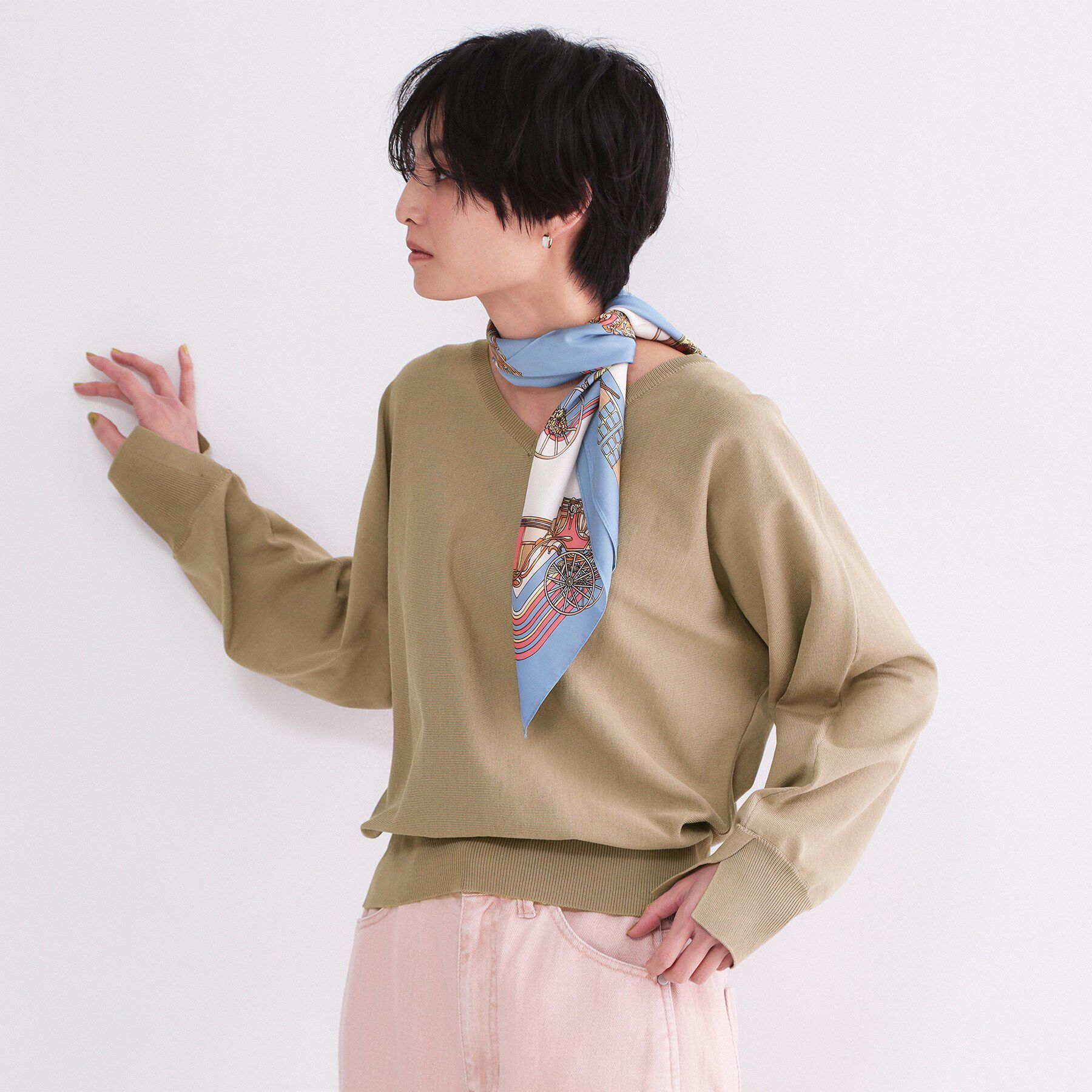 OPAQUE.CLIP「リラクシードルマンスリーブニット【洗濯機OK/抗ピル】」|ニット・セーター|