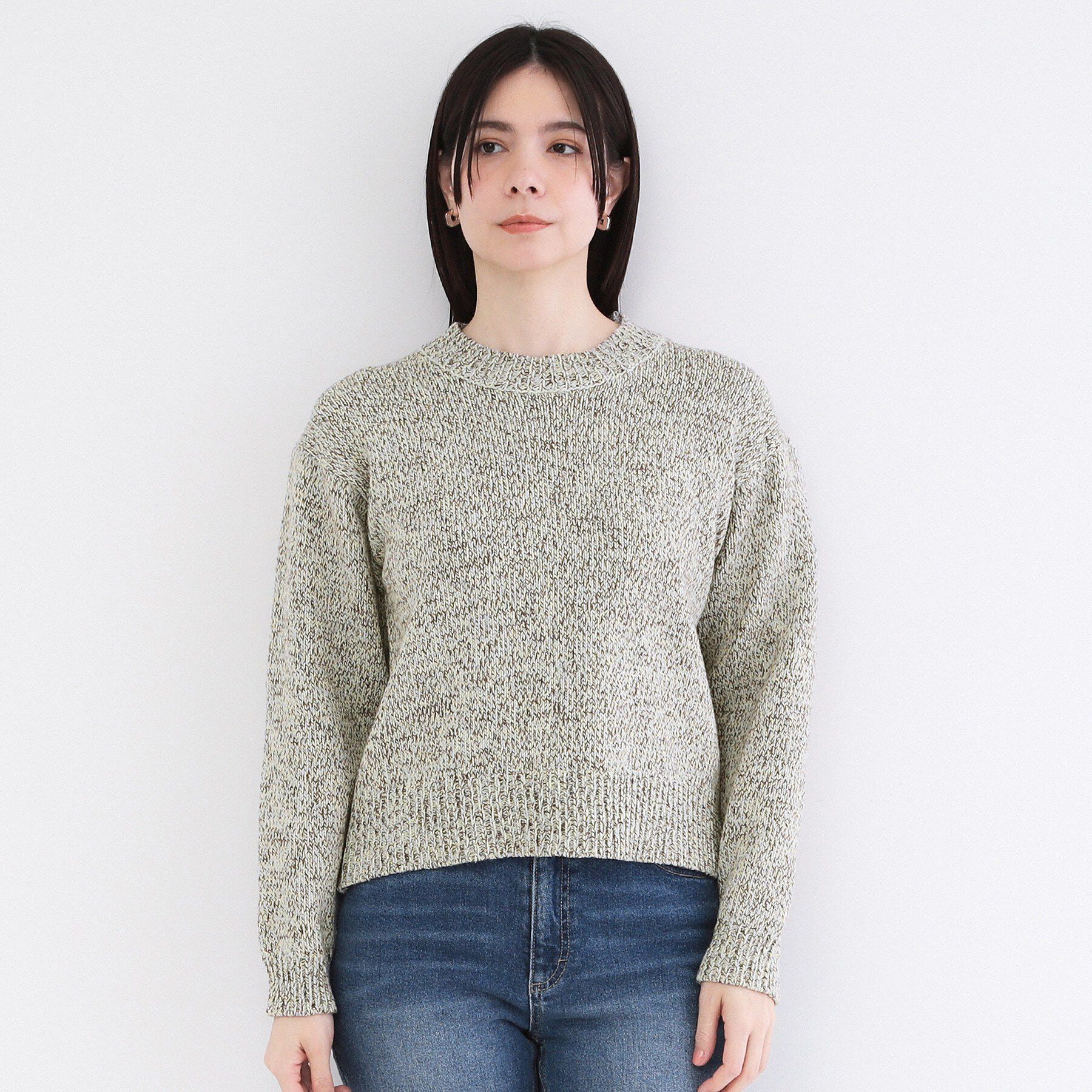 OPAQUE.CLIP「カラーMIXニット【洗濯機OK】」|ニット・セーター|