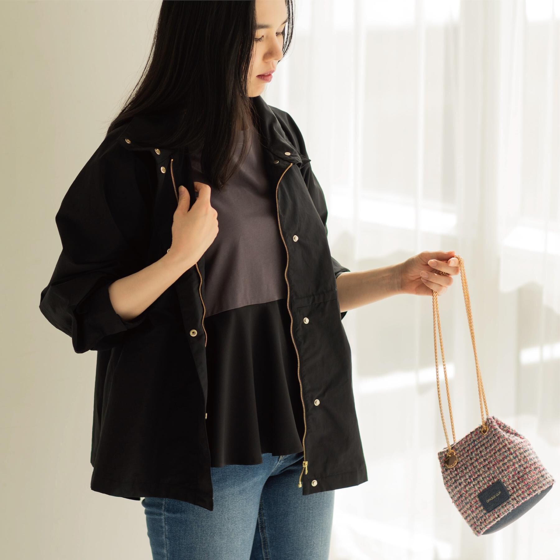 OPAQUE.CLIP「撥水スタンドZIPブルゾン【洗濯機OK/UVケア/花粉対応】」|ブルゾン・スタジャン|