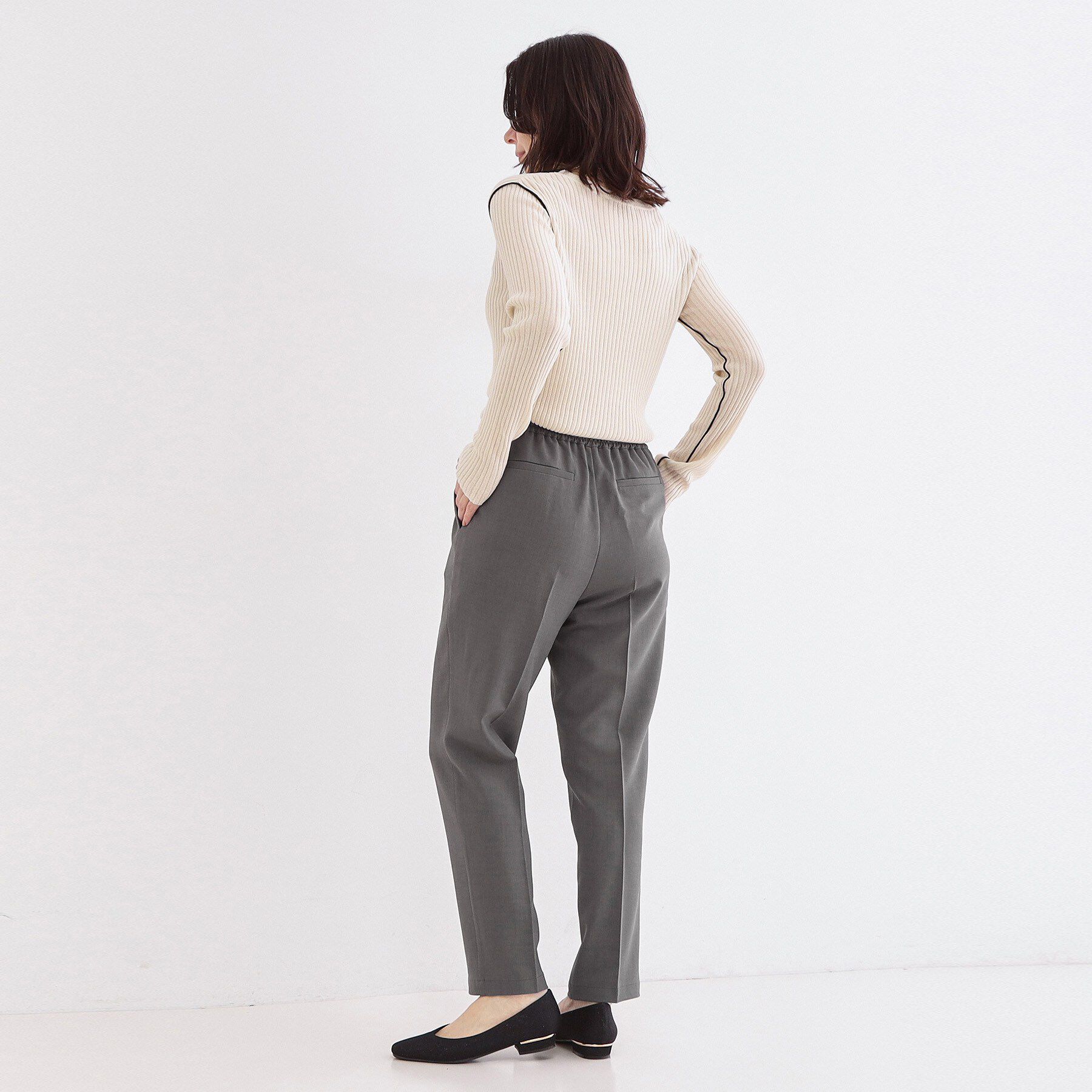 OPAQUE.CLIP「美脚ストレッチイージーテーパードパンツ【洗濯機OK】」|その他|