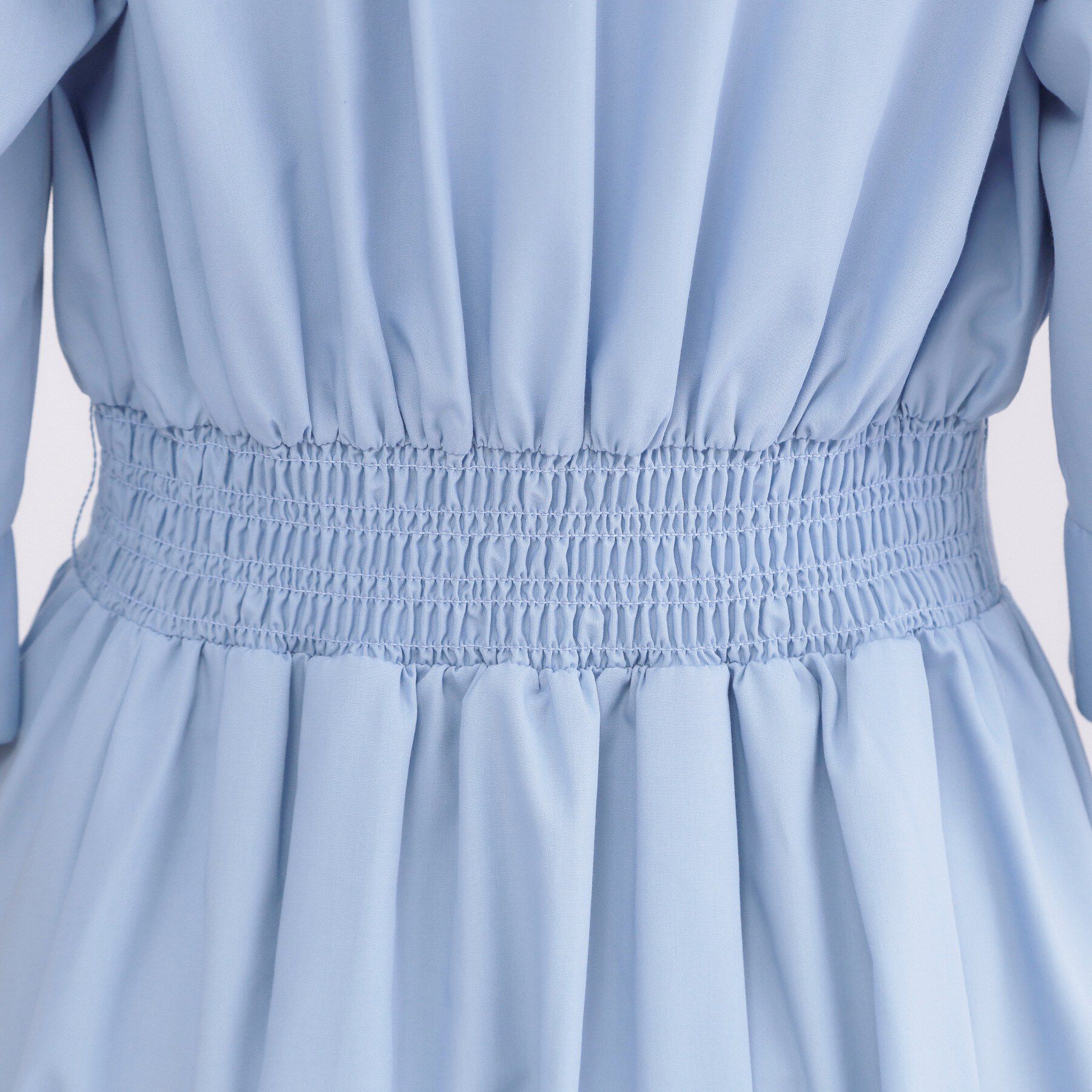 OPAQUE.CLIP「サッシュリボンベルト付きフレアシャツワンピース【洗濯機OK/防シワ加工】」|ワンピース|