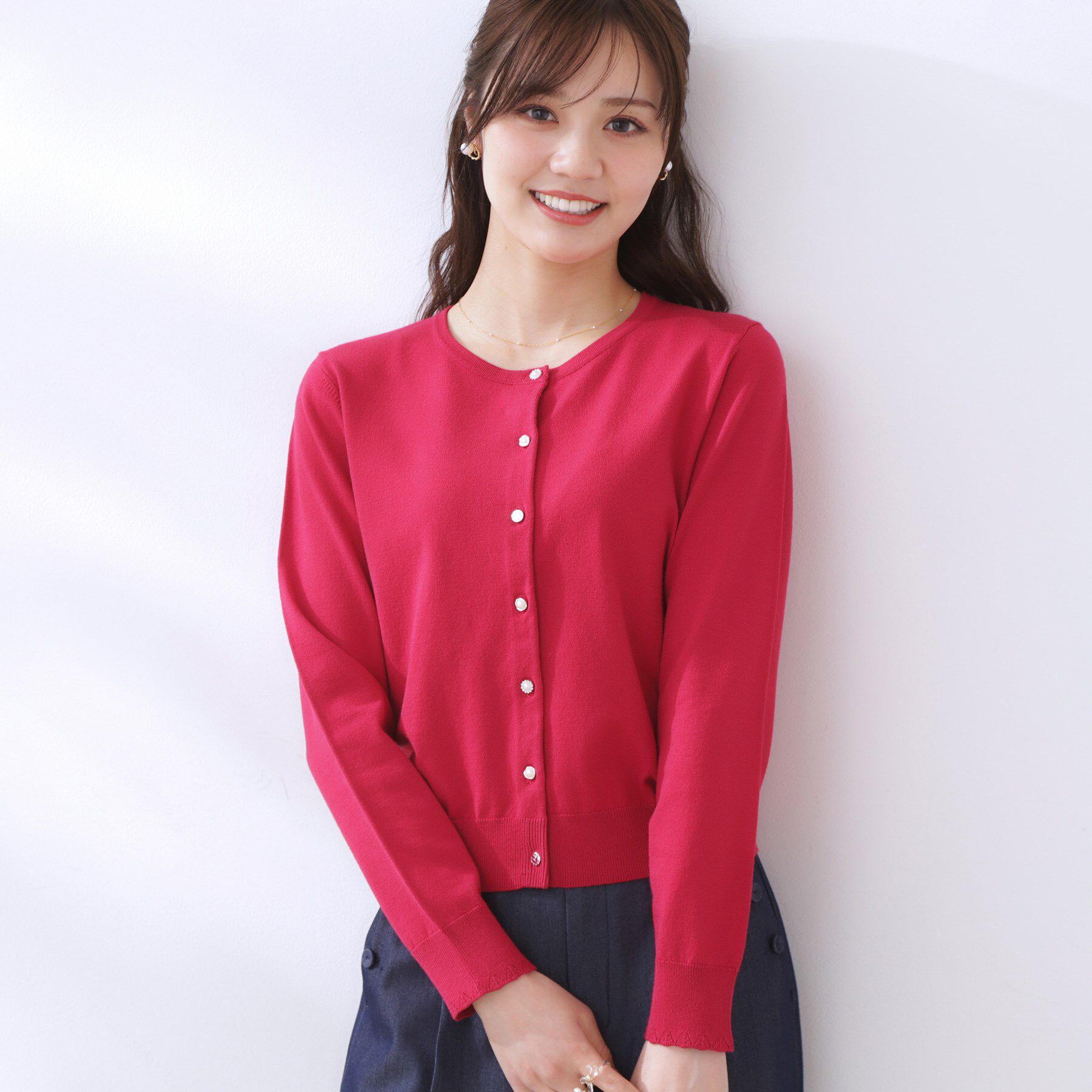 Couture broach「イロイロ釦ニットカーデ」|カーディガン|