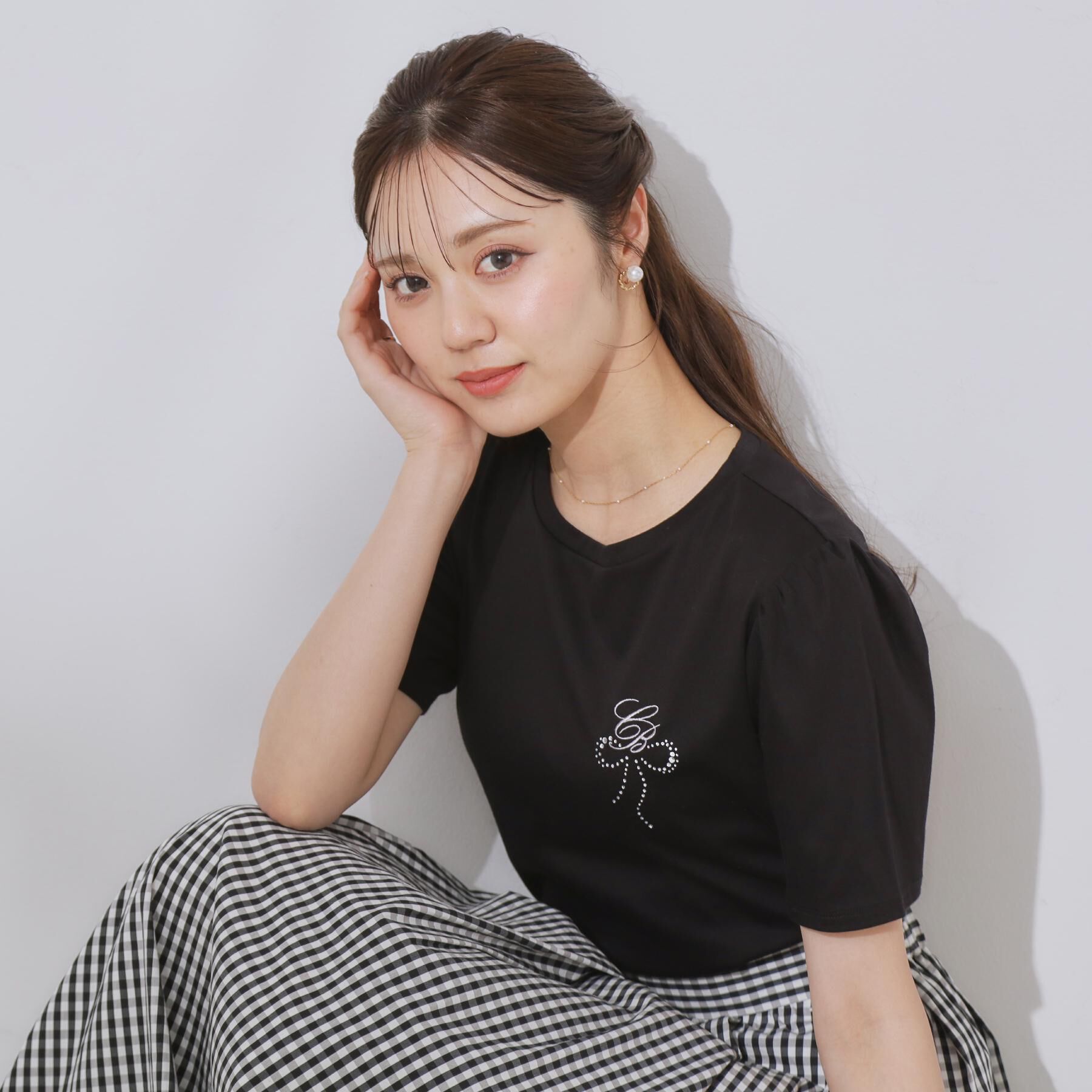 Couture broach「【接触冷感・UV・マシンウォッシャブル】60CBロゴT」|Tシャツ・カットソー|