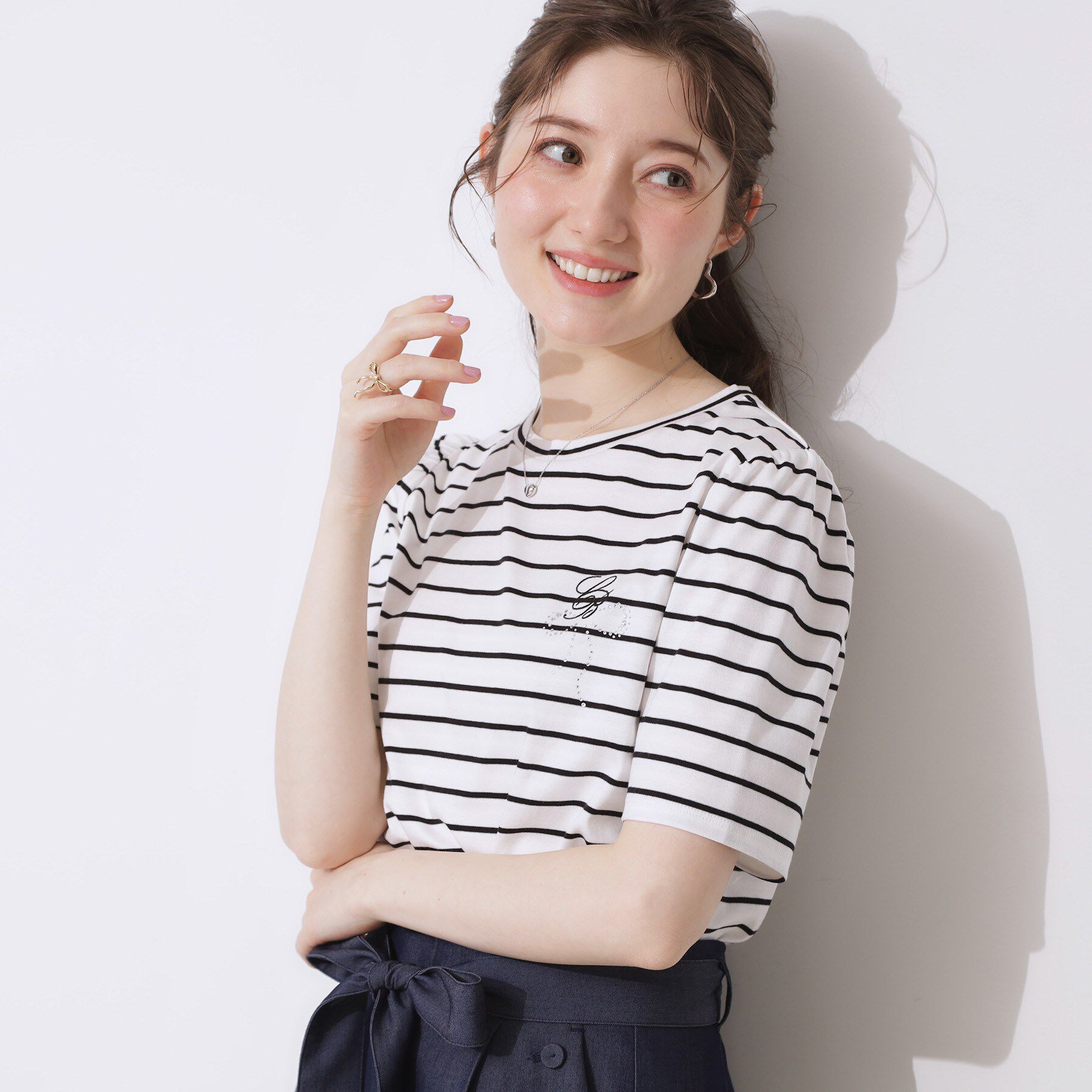 Couture broach「【接触冷感・UV・マシンウォッシャブル】60CBロゴT」|Tシャツ・カットソー|