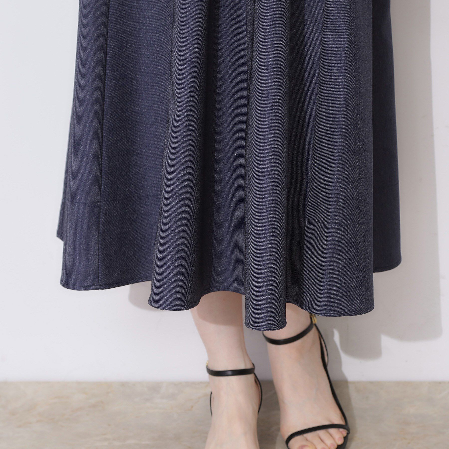 Couture broach「デニムライク肩リボンワンピース」|ワンピース|