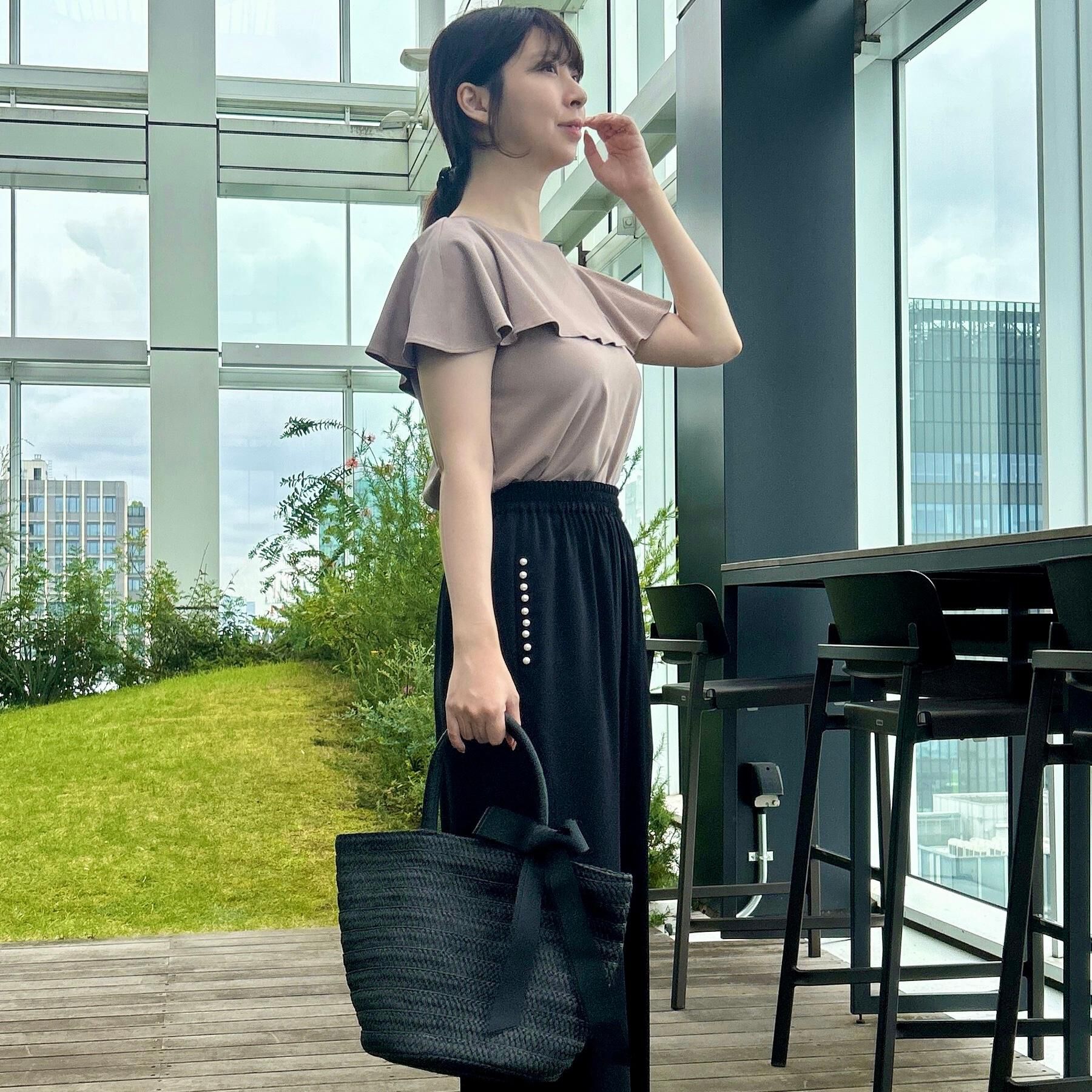 Couture broach「【マシンウォッシャブル・UVケア・接触冷感】2WAYケープデザインカットソー」|Tシャツ・カットソー|