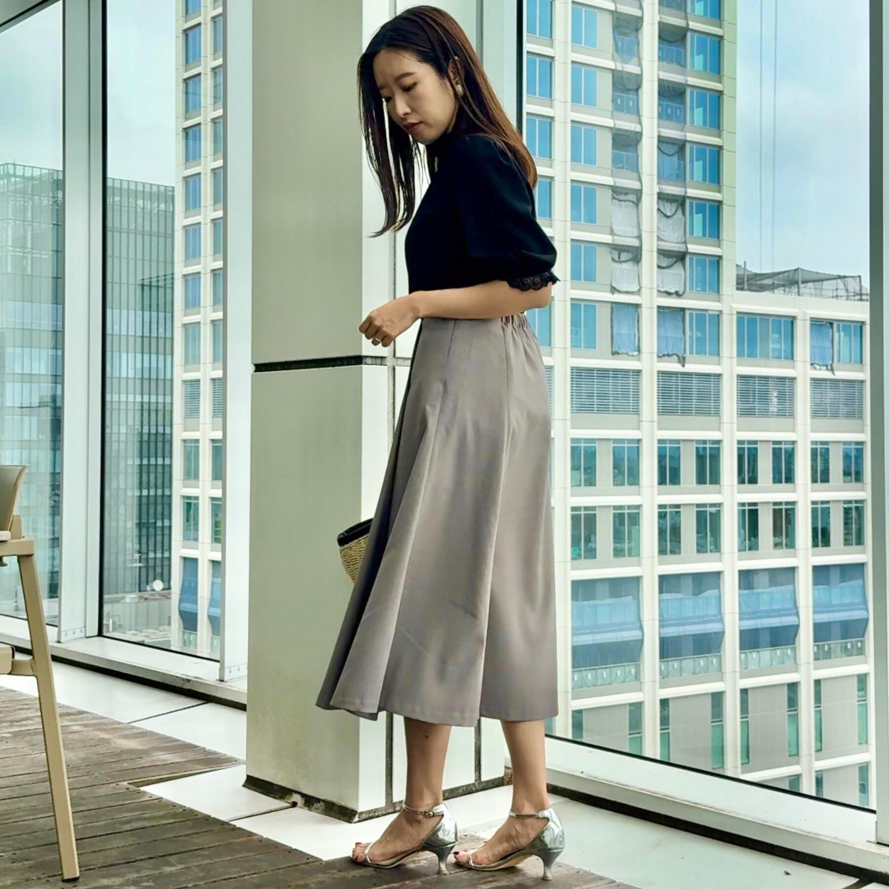 Couture broach「【華やか・大人可愛い・5分袖】エンブロレース前後2WAYブラウス」|シャツ・ブラウス|