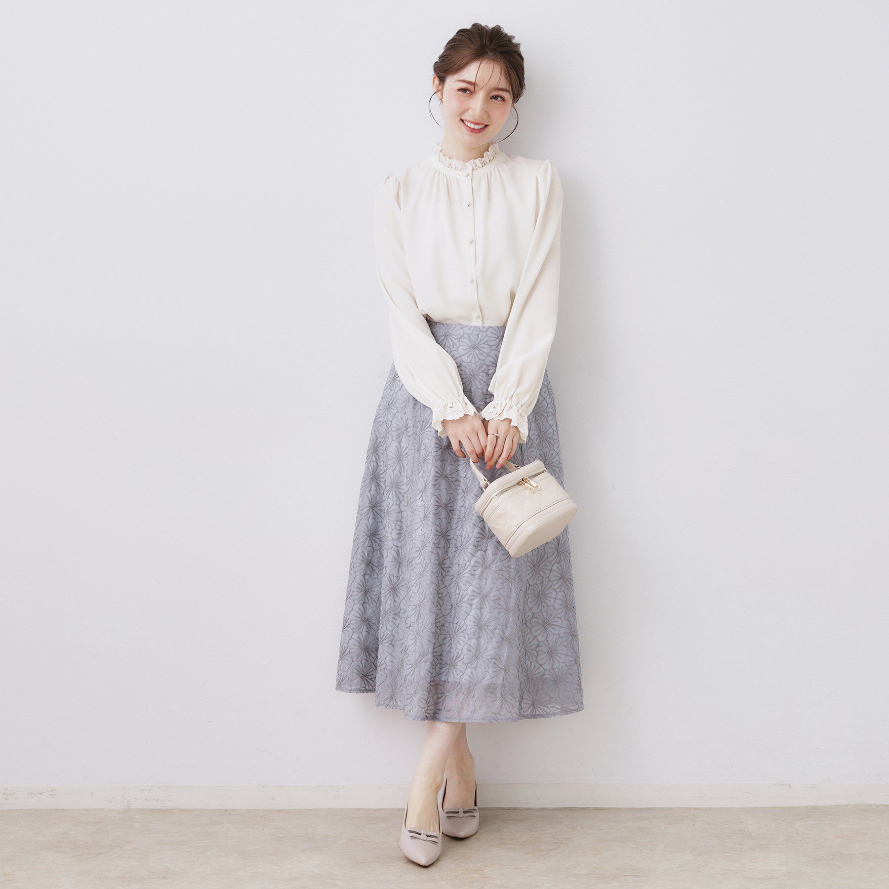 Couture broach「【2WAY・ハレの日・通勤】エンブロレースブラウス」|シャツ・ブラウス|