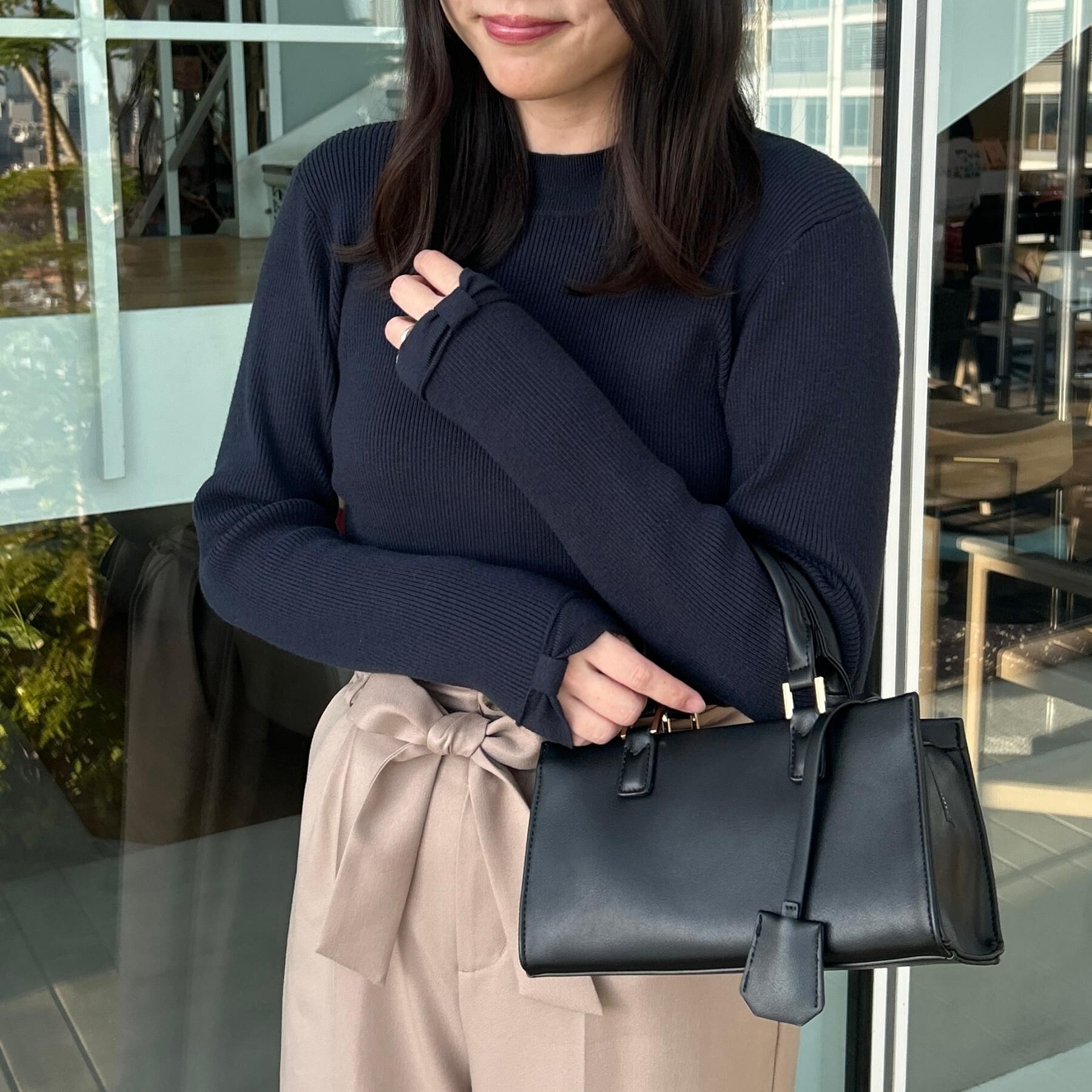 Couture broach「【洗える・着映え】袖リボン リブニット」|ニット・セーター|