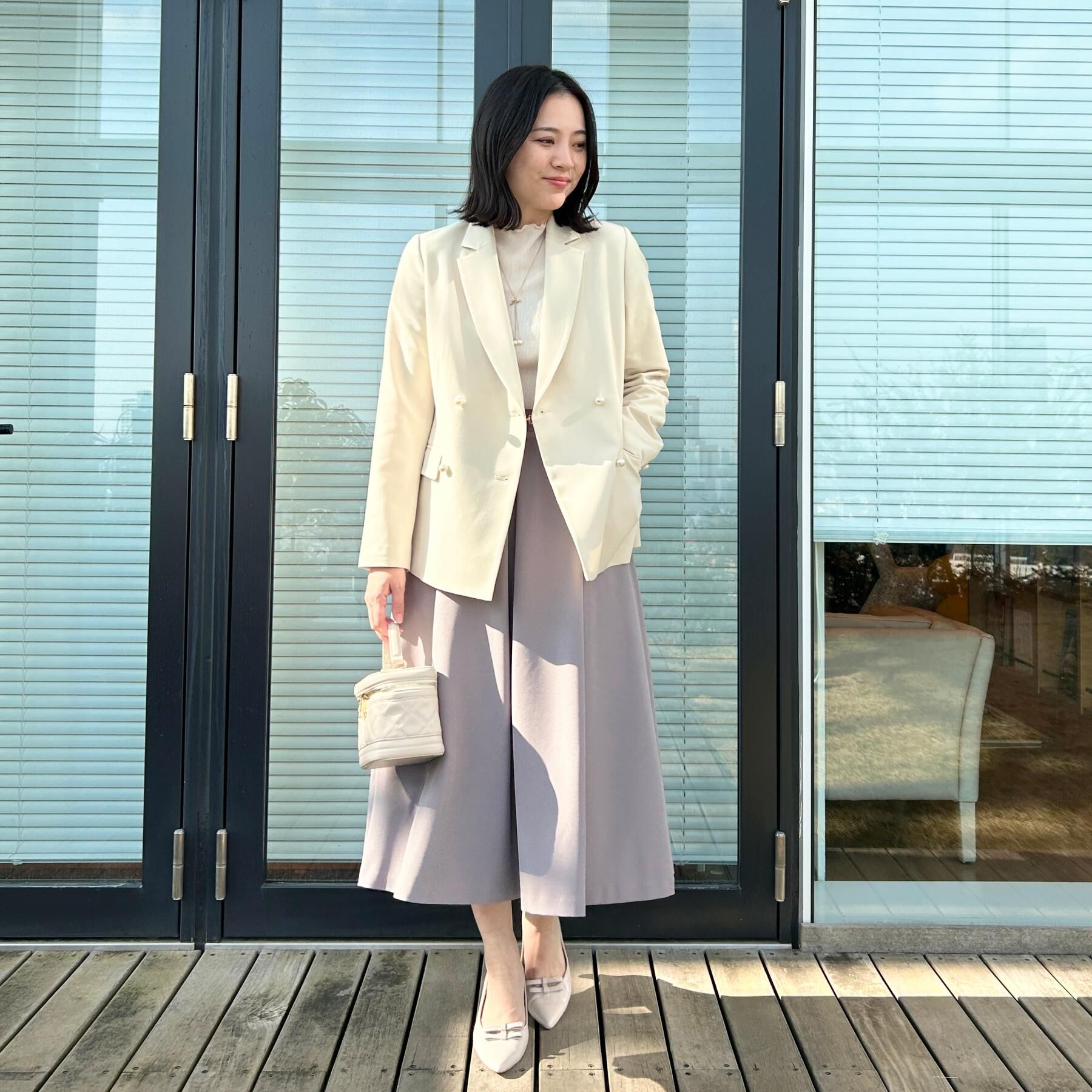 Couture broach「【洗える・ハレの日・通勤】パール調ボタン テーラードジャケット」|テーラードジャケット|