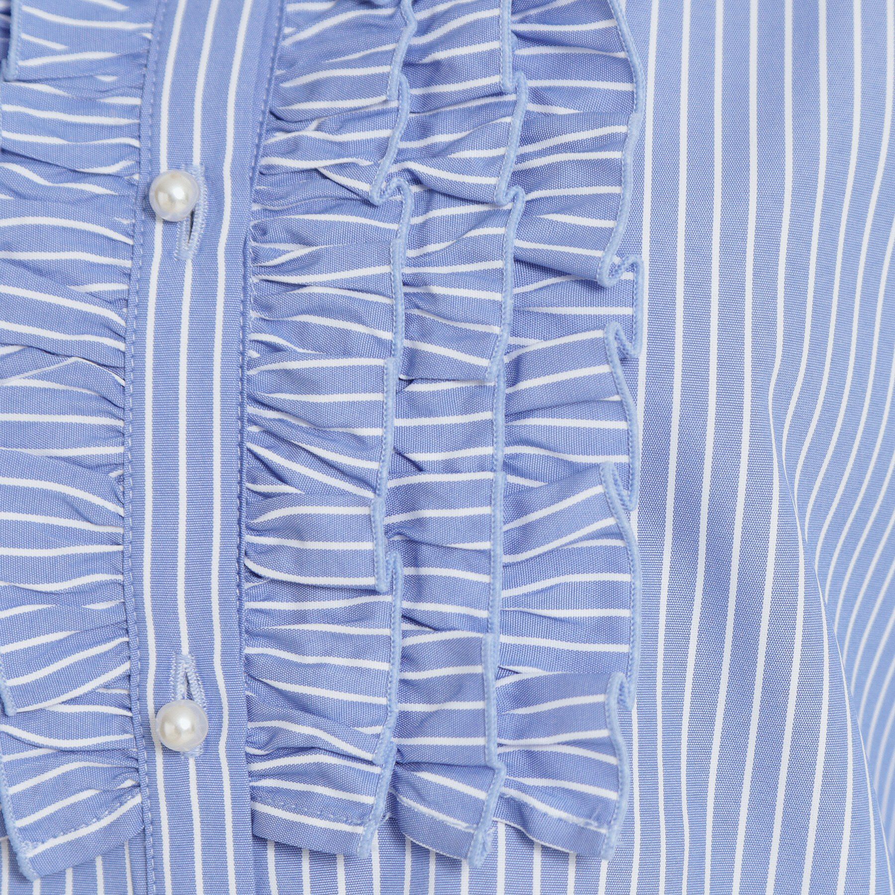 Couture broach「【通勤・着映え】ストライプ フリルブラウス」|シャツ・ブラウス|