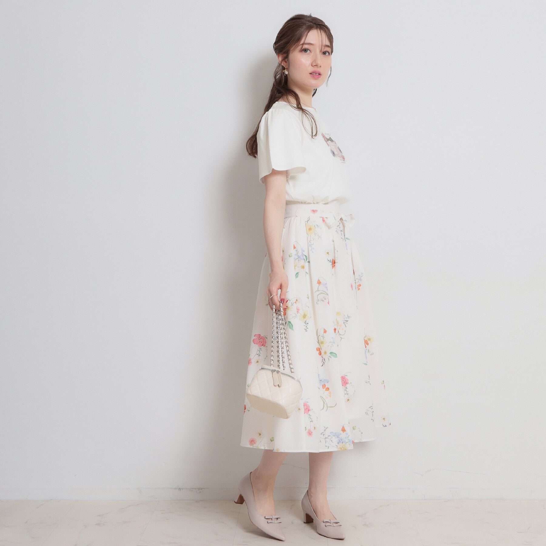 Couture broach「【接触冷感・UVカット】パフュームプリントTシャツ」|Tシャツ・カットソー|